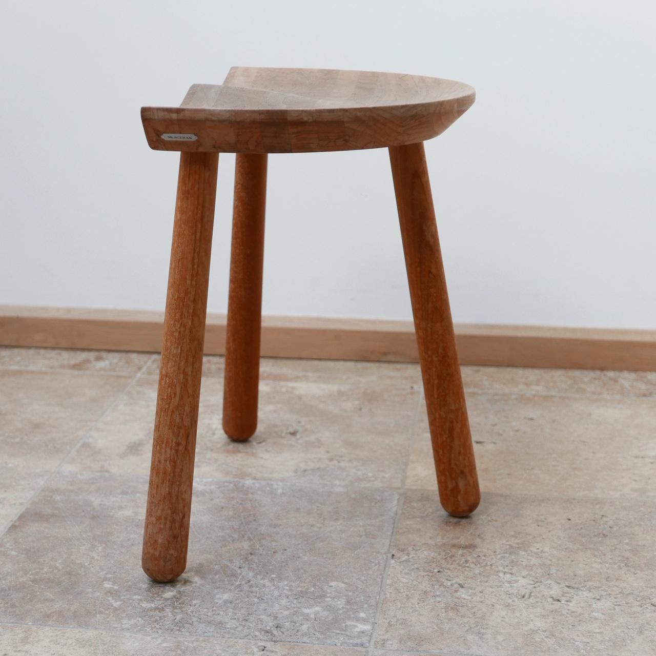 Late 20th Century Danish Midcentury Teak Stool