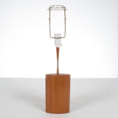 Danish Mid-Century Teak Table Lamp, c. 1960's