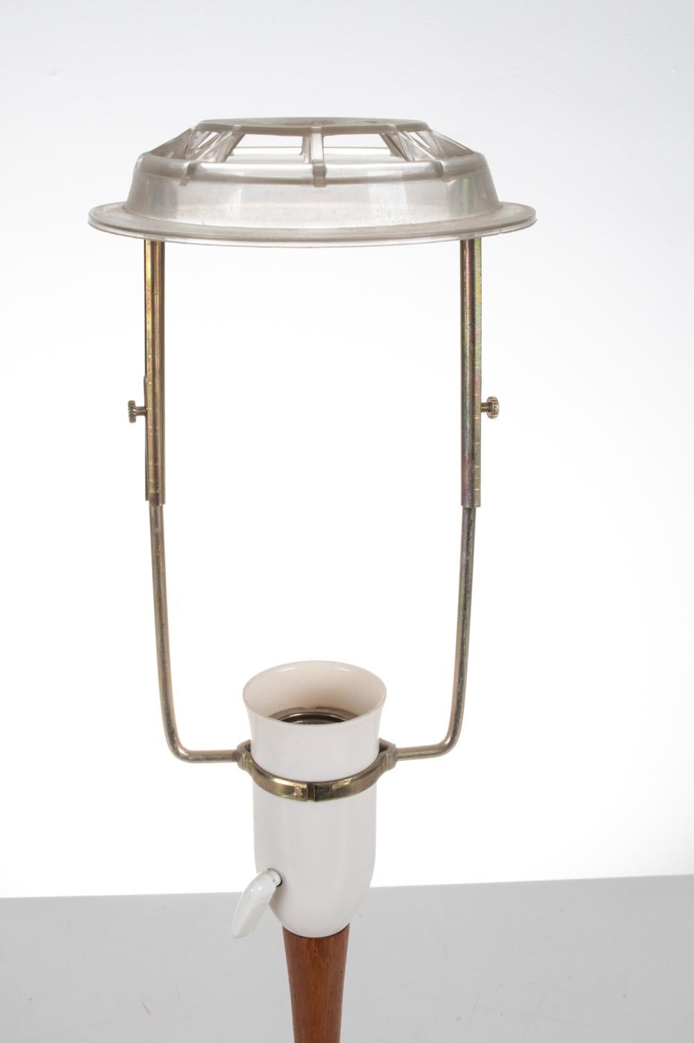 Danish Mid-Century Teak Table Lamp, c. 1960's For Sale 3
