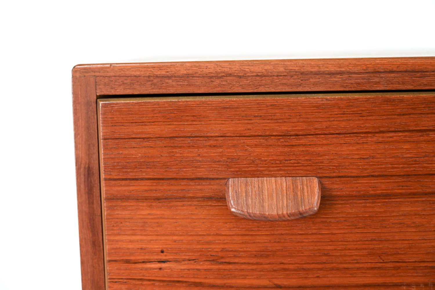 Mid-20th Century Danish Mid Century Teak Tall Chest by Ejvind A. Johansson for Fdb Møbler, 1960's