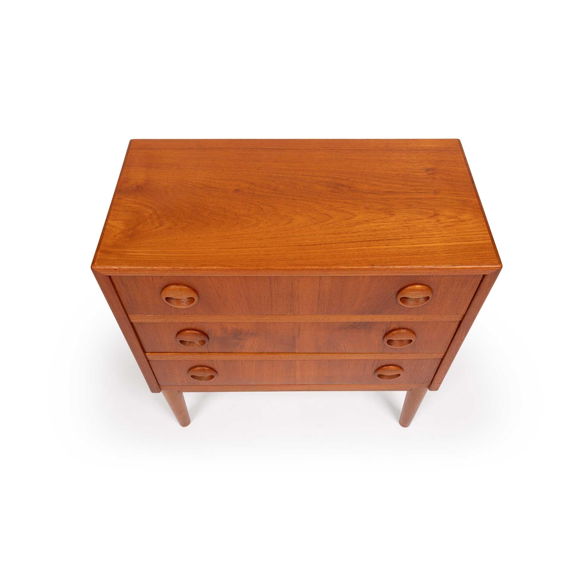Danish Mid-Century Teak Three-Drawer Chest 1960s 1