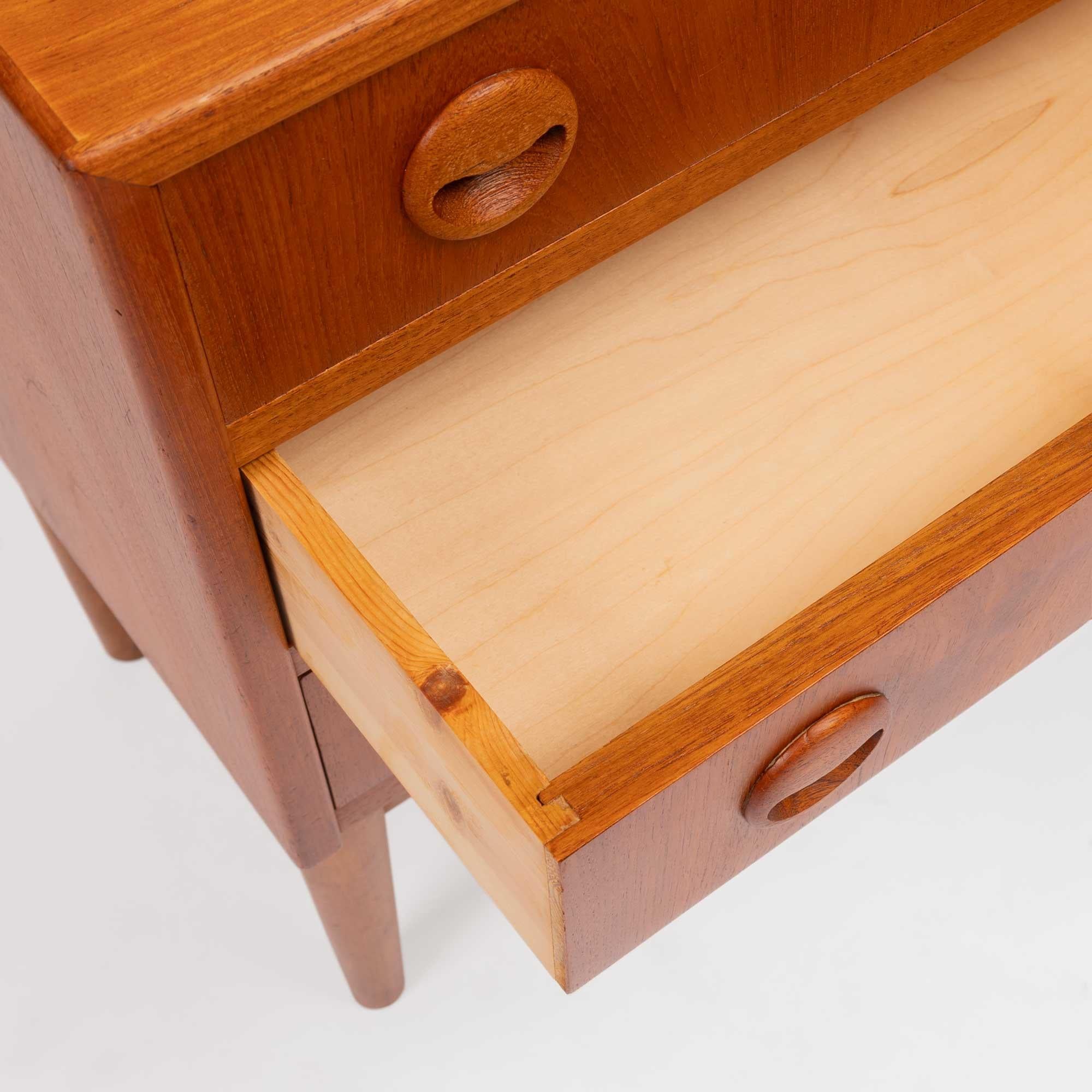 Danish Mid-Century Teak Three-Drawer Chest 1960s 2