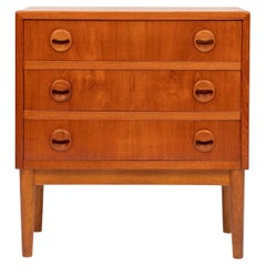Danish Mid-Century Teak Three-Drawer Chest 1960s
