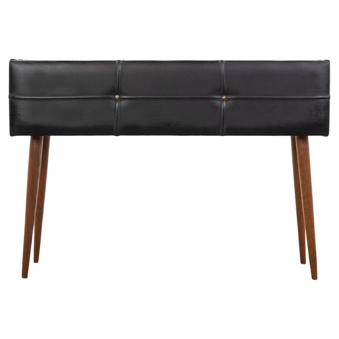 Danish Mid-Century Teak & Vinyl Planter