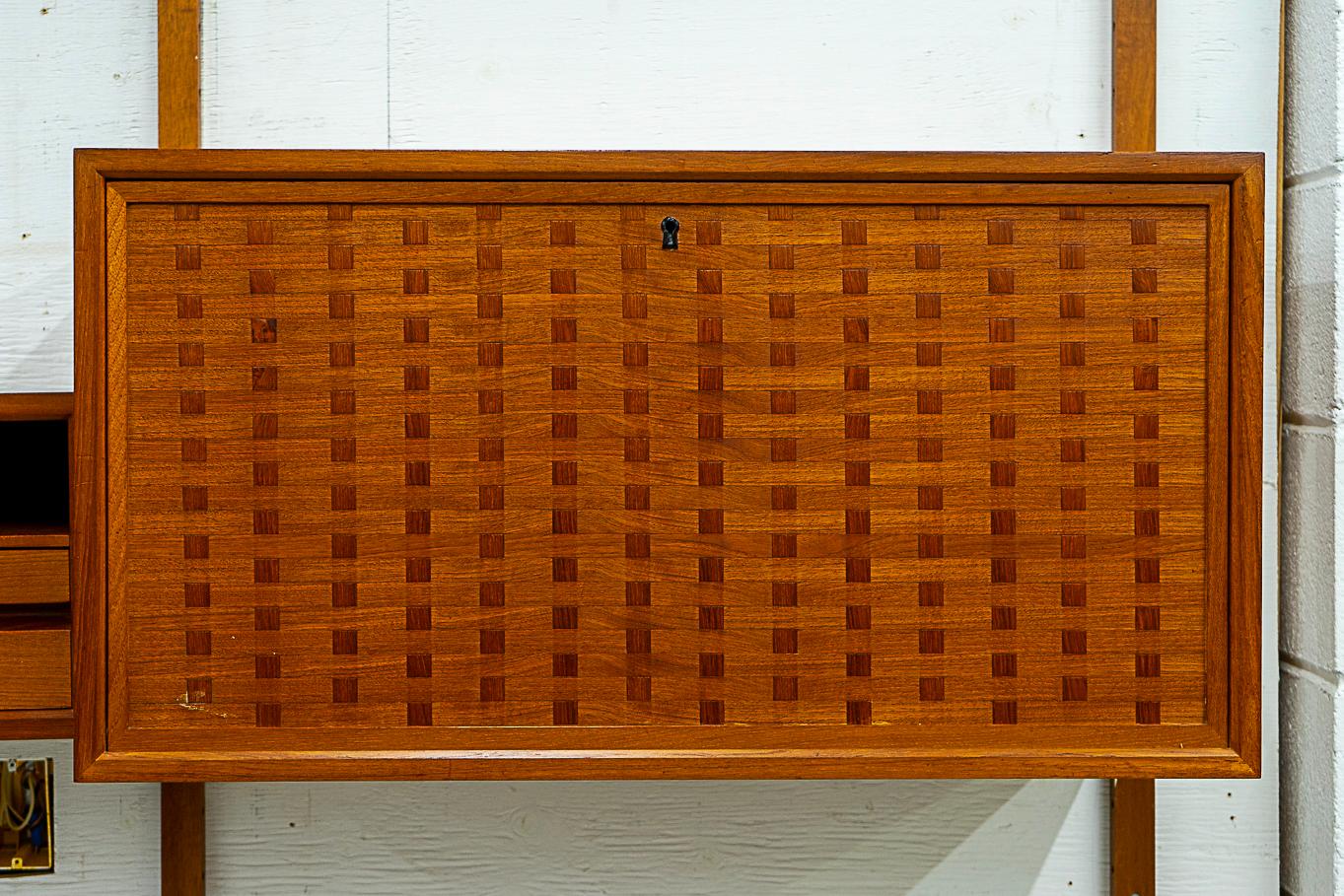 Mid-20th Century Danish Mid-Century Teak Wall System by Poul Cadovius For Sale