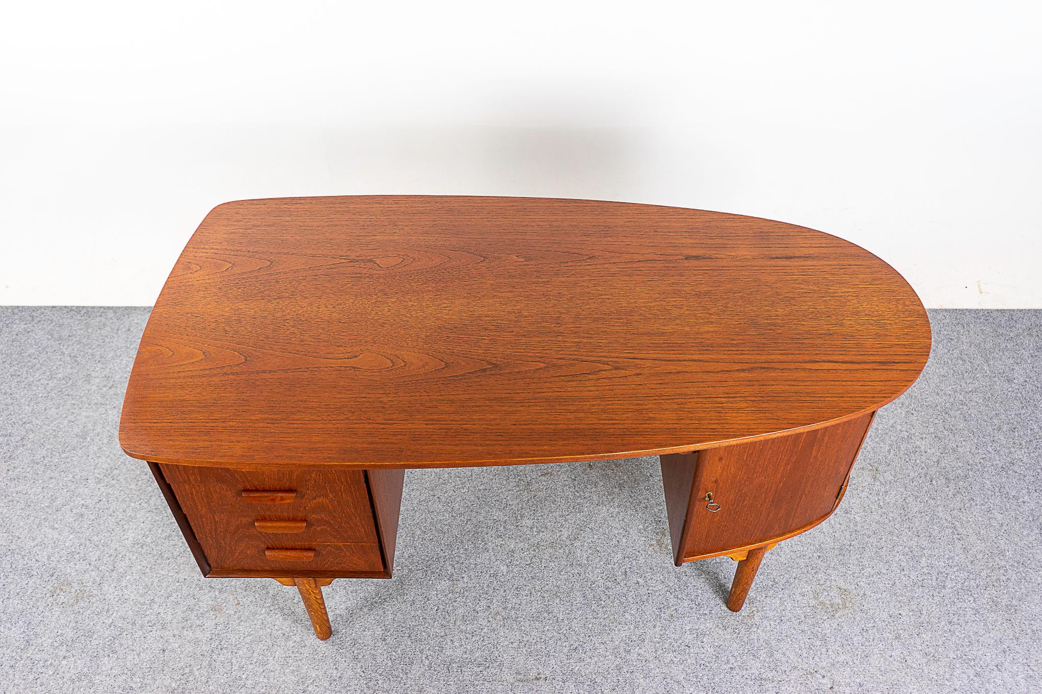 Scandinavian Modern Danish Midcentury Teak Writing Desk