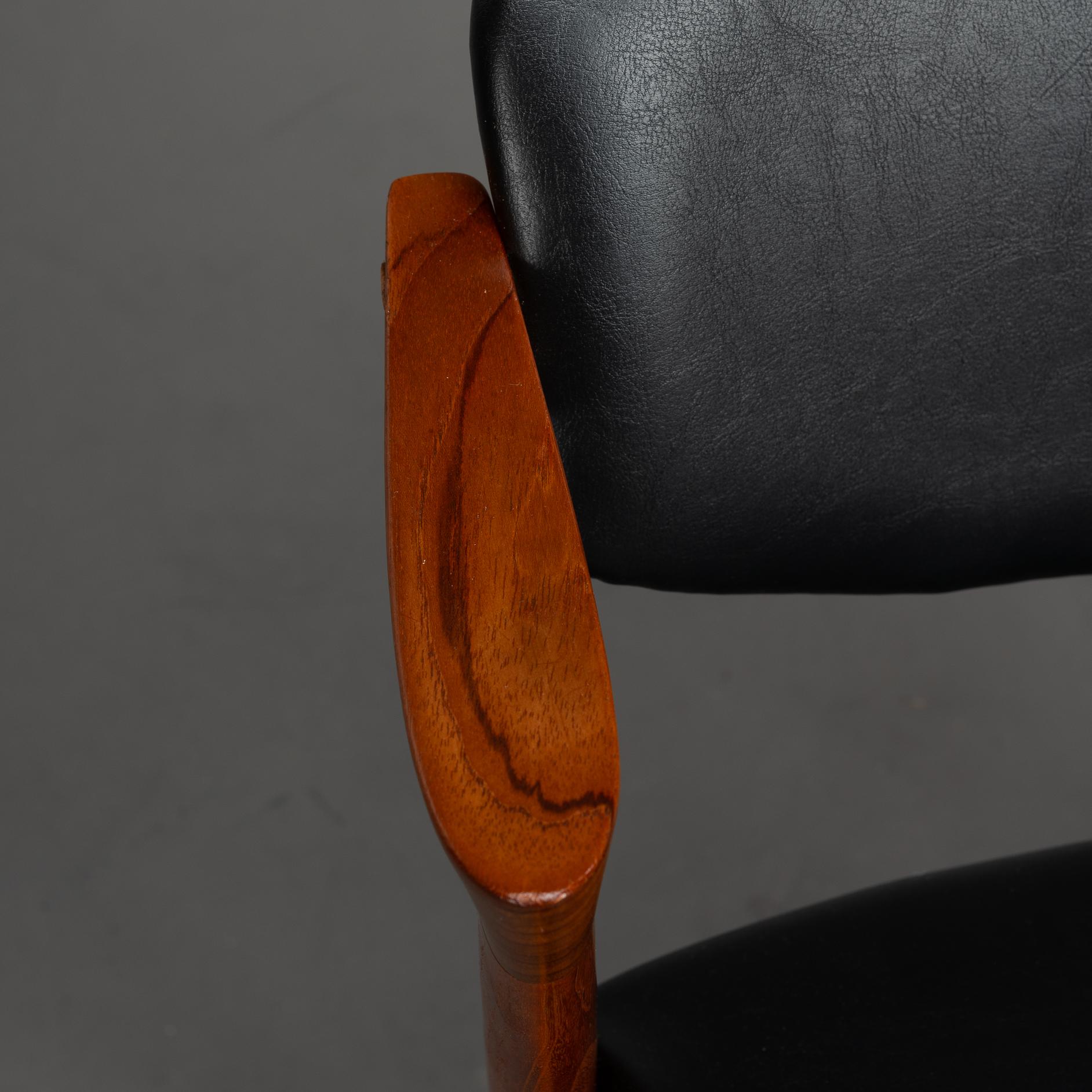 Sedia a Z danese di metà secolo in teak, modello 42, di Kai Kristiansen, anni '60 in vendita 6