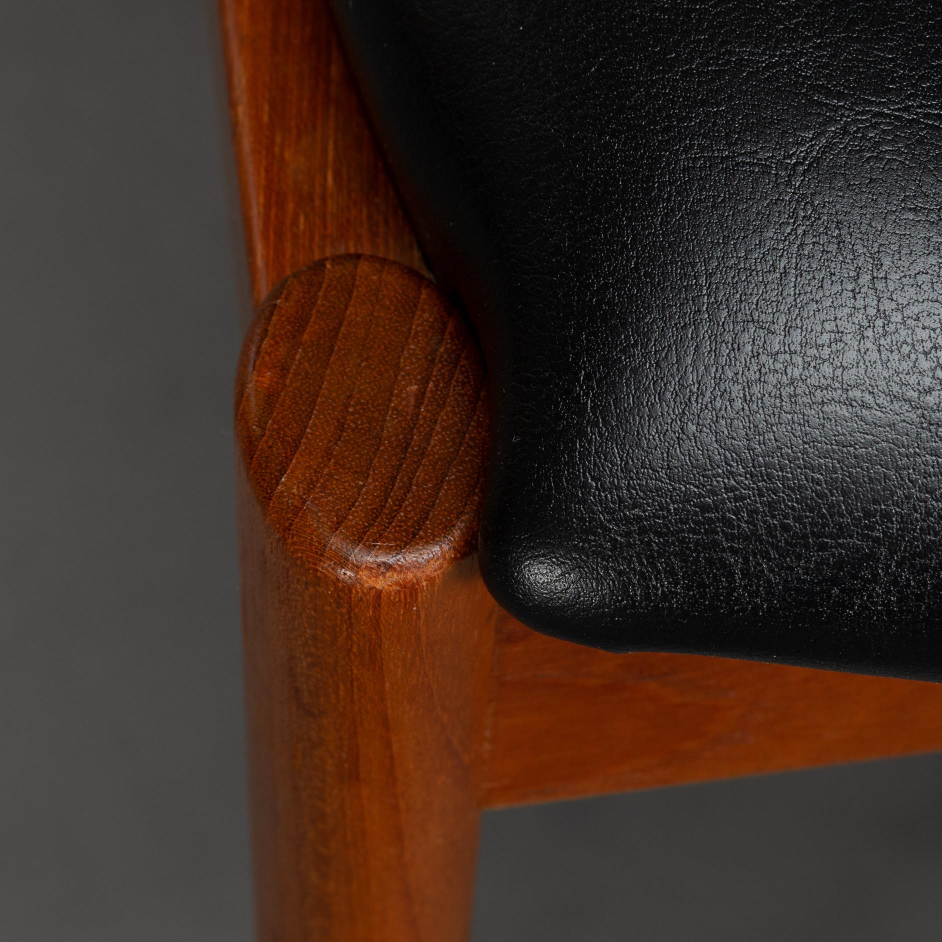 Sedia a Z danese di metà secolo in teak, modello 42, di Kai Kristiansen, anni '60 in vendita 7