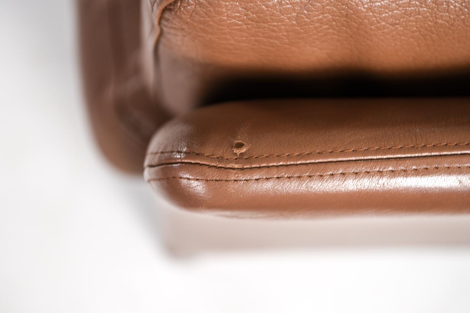 Danish Midcentury Three-Seat Leather Sofa by Mogens Hansen 3