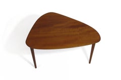 Danish Mid-Century Triangle Side Table of Teak