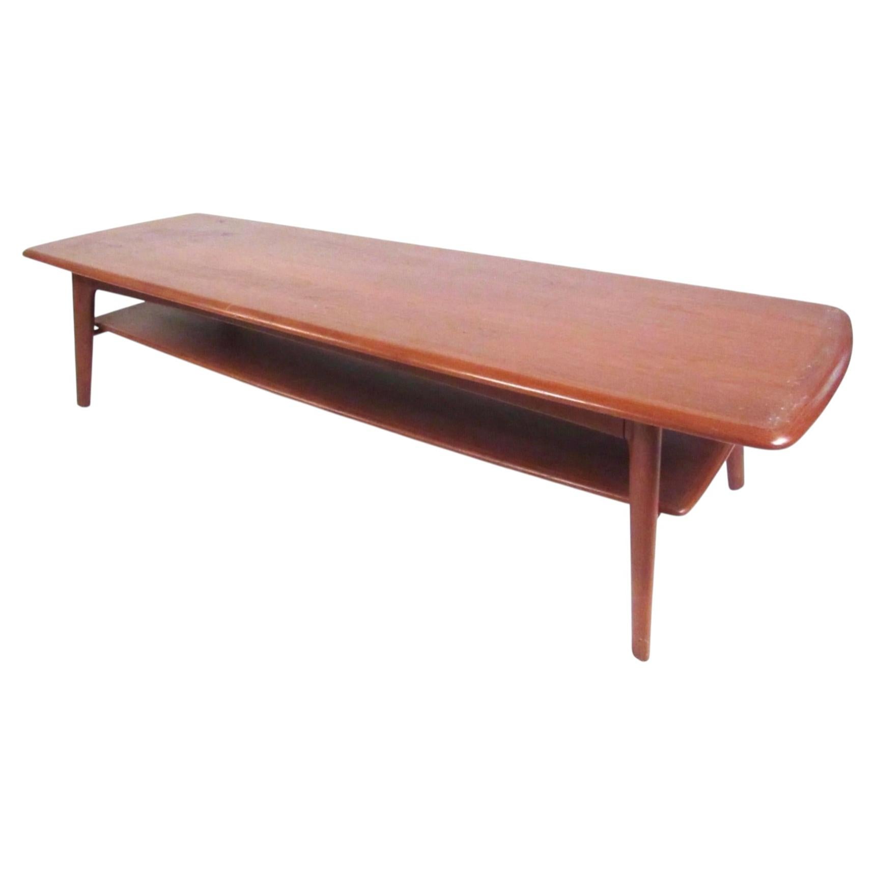 Danish Mid-Century Two-Tier Teak Coffee Table by Svend Aage Madsen for Karl Lind