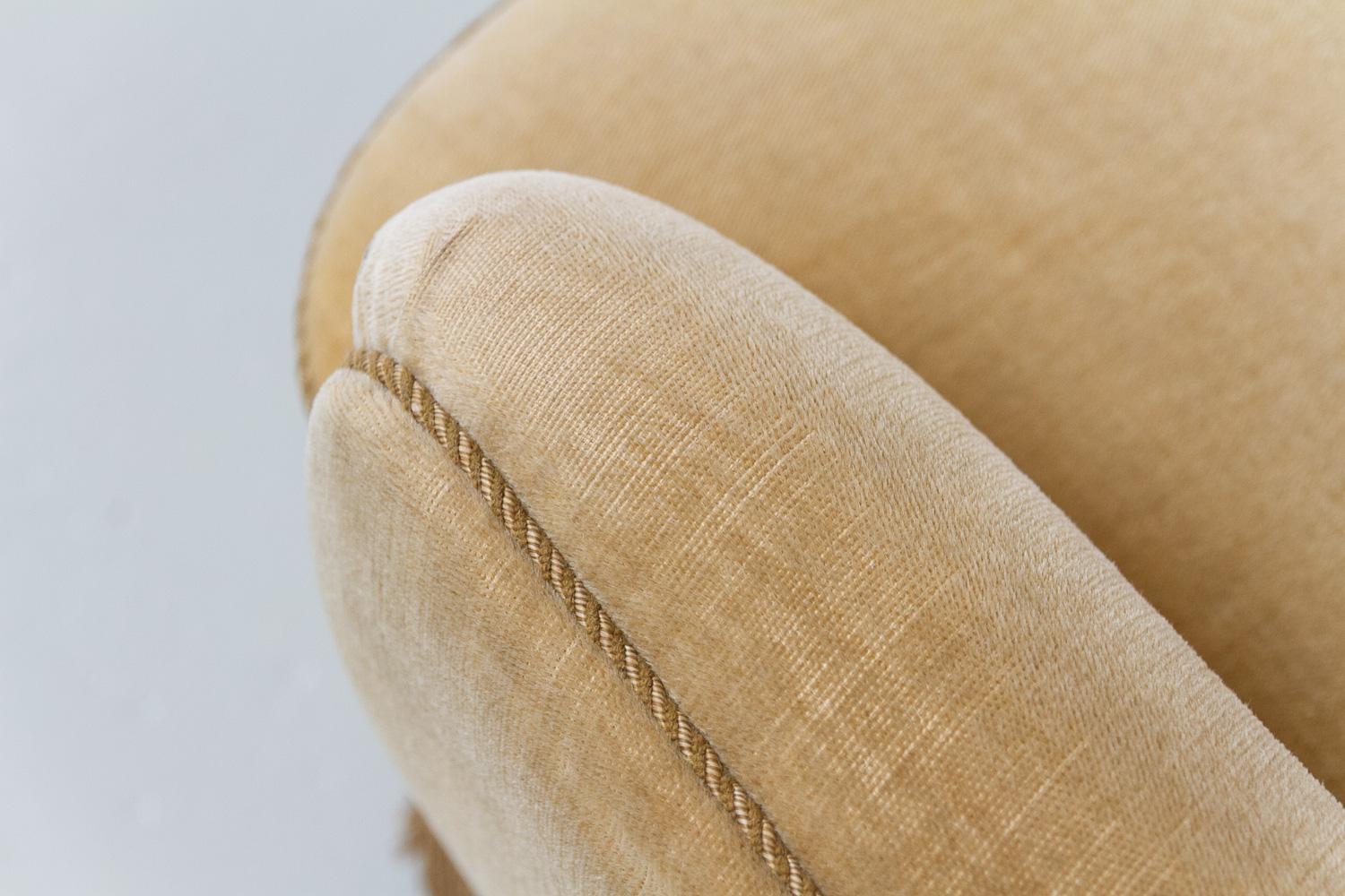 Chaise longue danoise en velours du milieu du siècle, années 1960. en vente 7