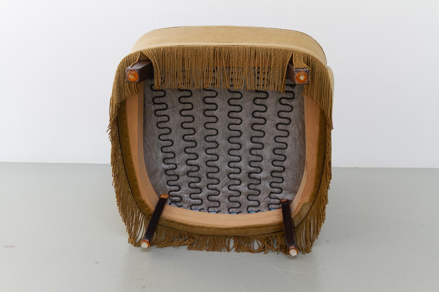 Chaise longue danoise en velours du milieu du siècle, années 1960. en vente 7