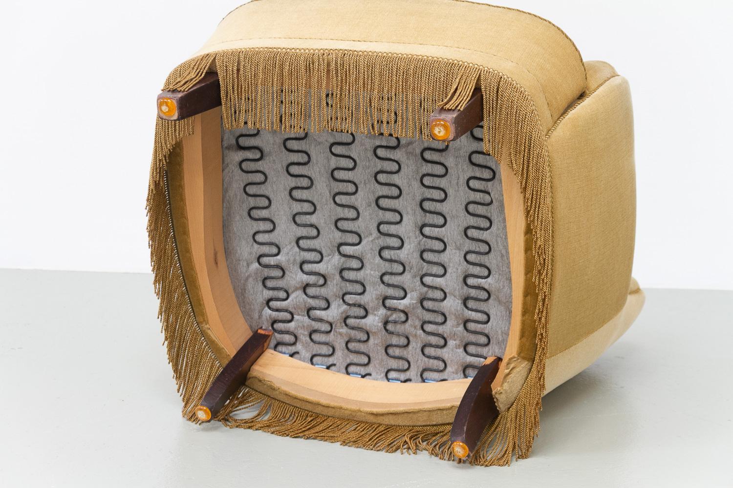Chaise longue danoise en velours du milieu du siècle, années 1960. en vente 10