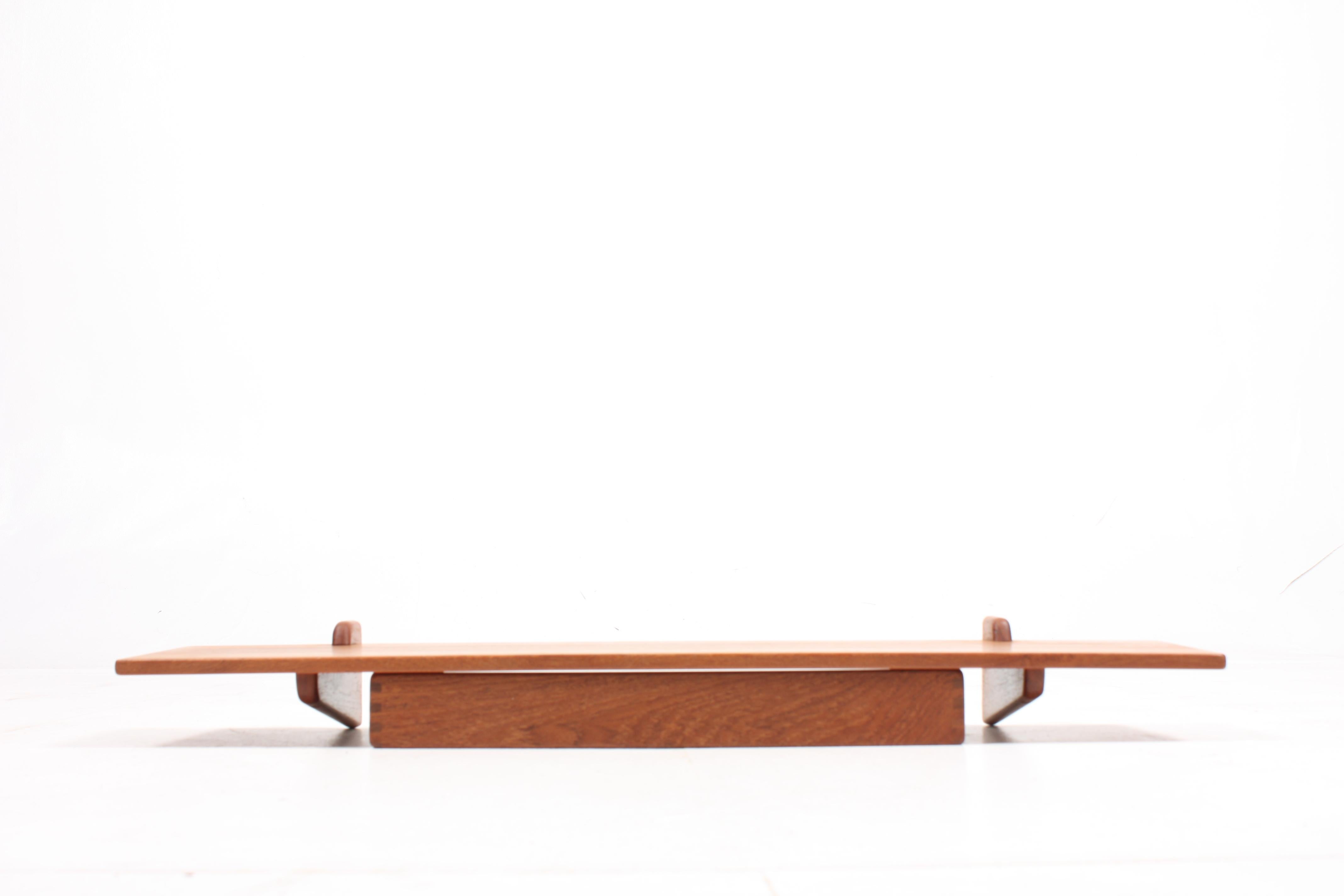 19th Century Danish Midcentury Wall-Mounted Console in Teak by Kai Kristiansen