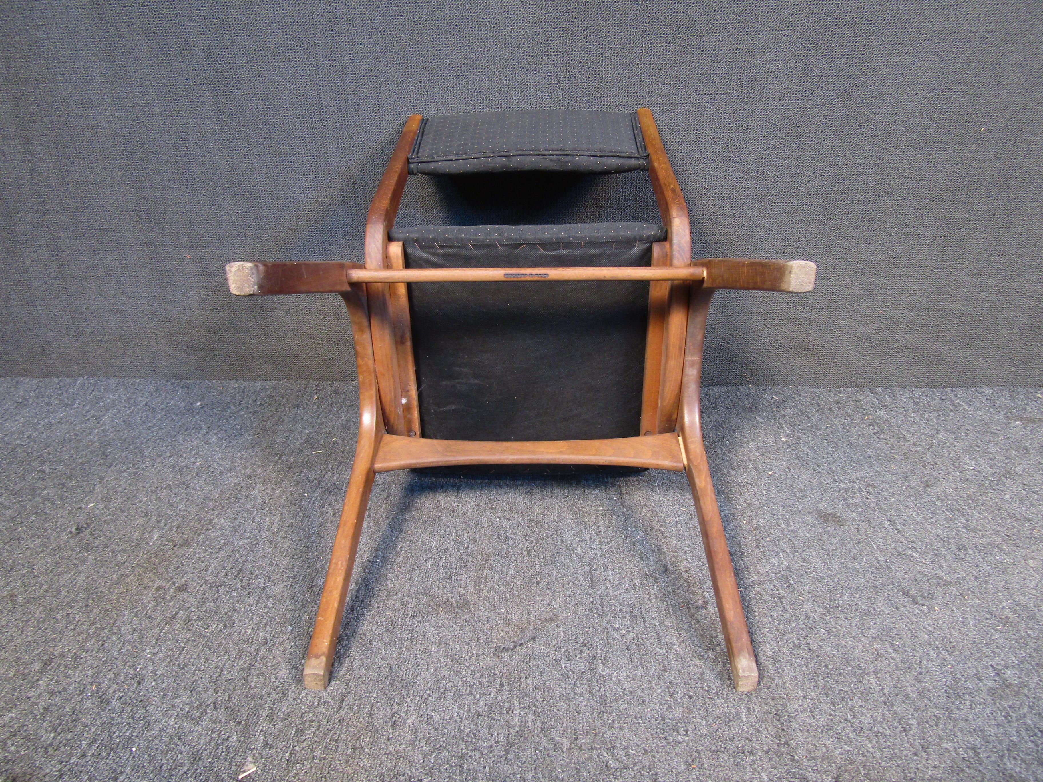 Danish Mid-Century Walnut Dining Chair For Sale 5