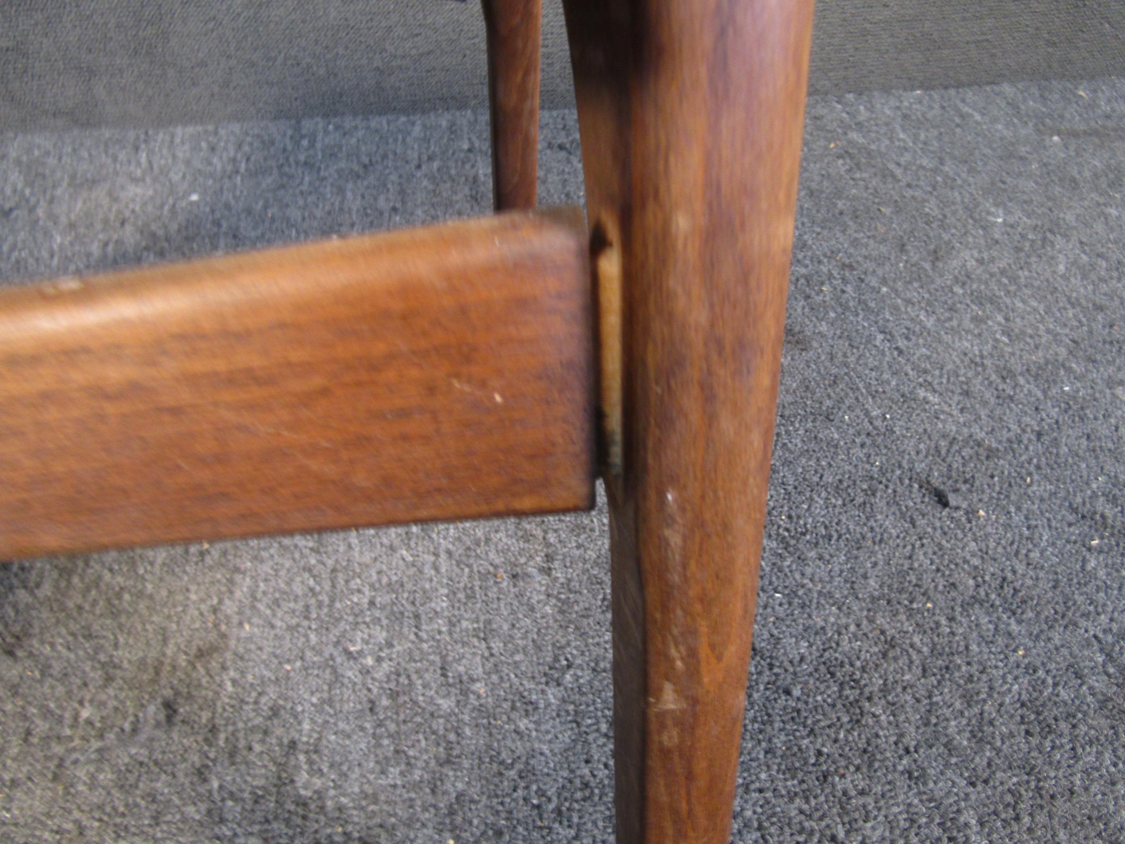 Danish Mid-Century Walnut Dining Chair For Sale 2