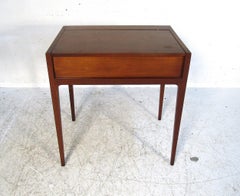 Danish Midcentury Walnut Vanity with Mirror