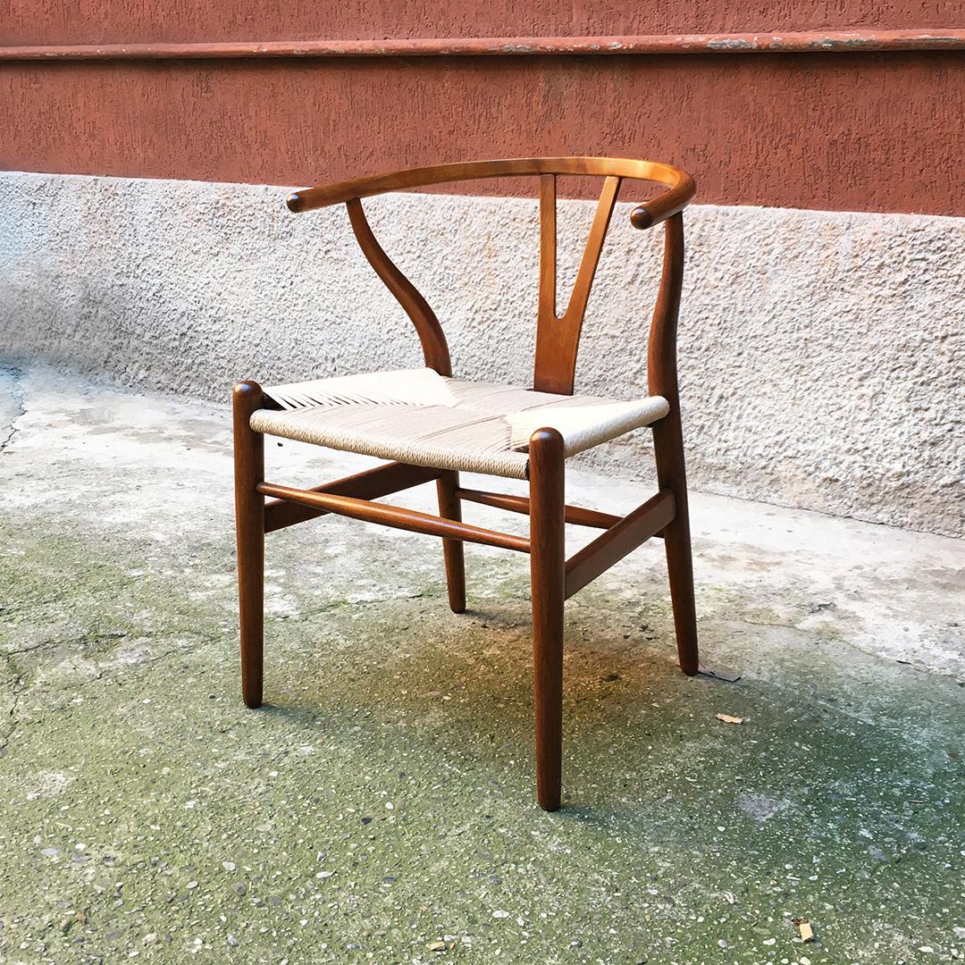 Danish Midcentury Wishbone Chairs by Hans J. Wegner for C. Hansen & Søn, 1949 2