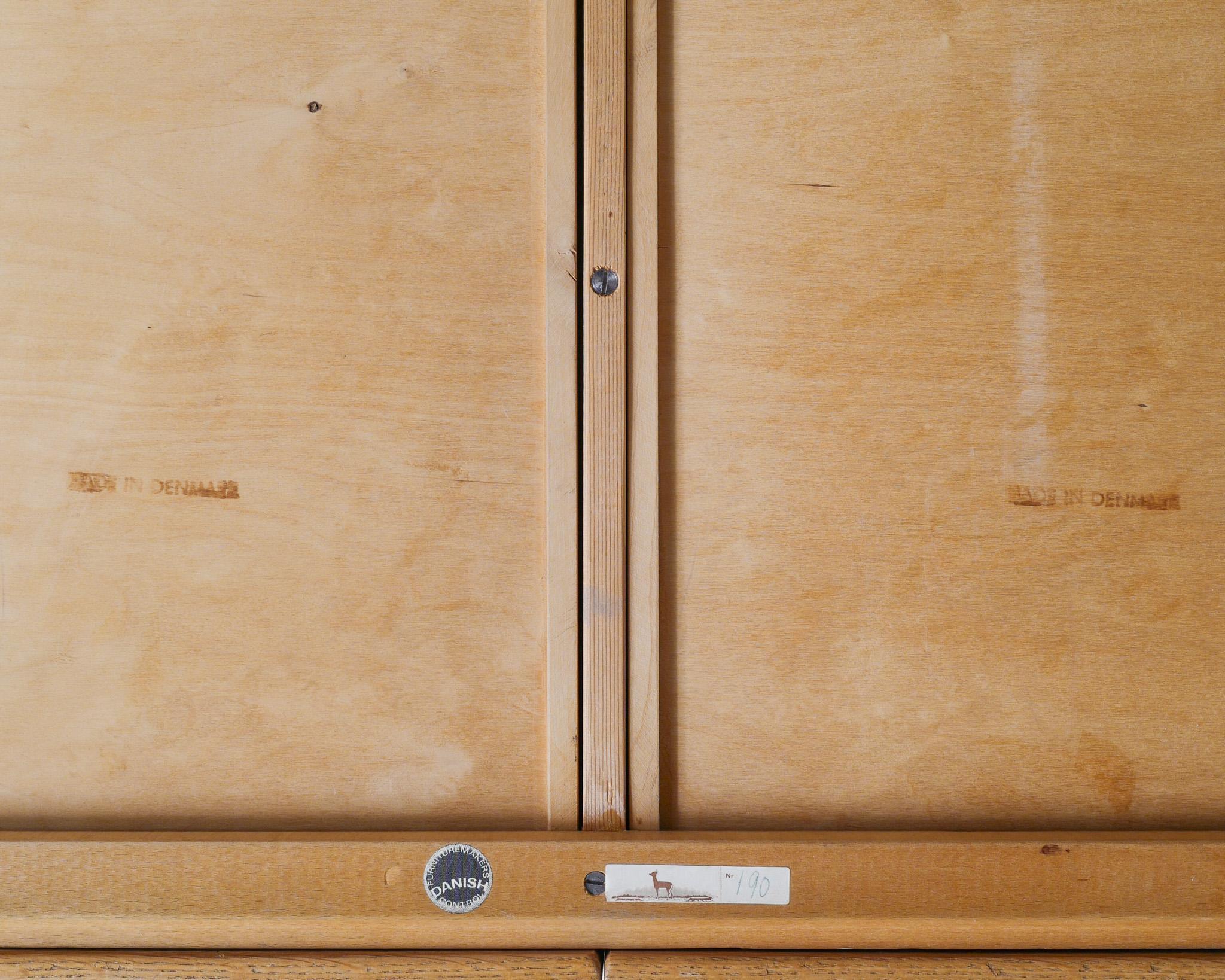 Danish Mid Century Wooden Desk Model 36 in Plain Oak by Severin Hansen, 1960s en vente 2