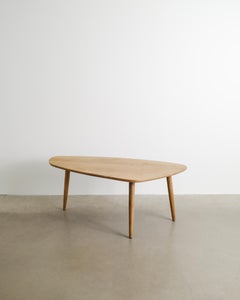 Danish Mid Century Wooden Free Form Coffee Sofa Table in Oak Produced, 1960s