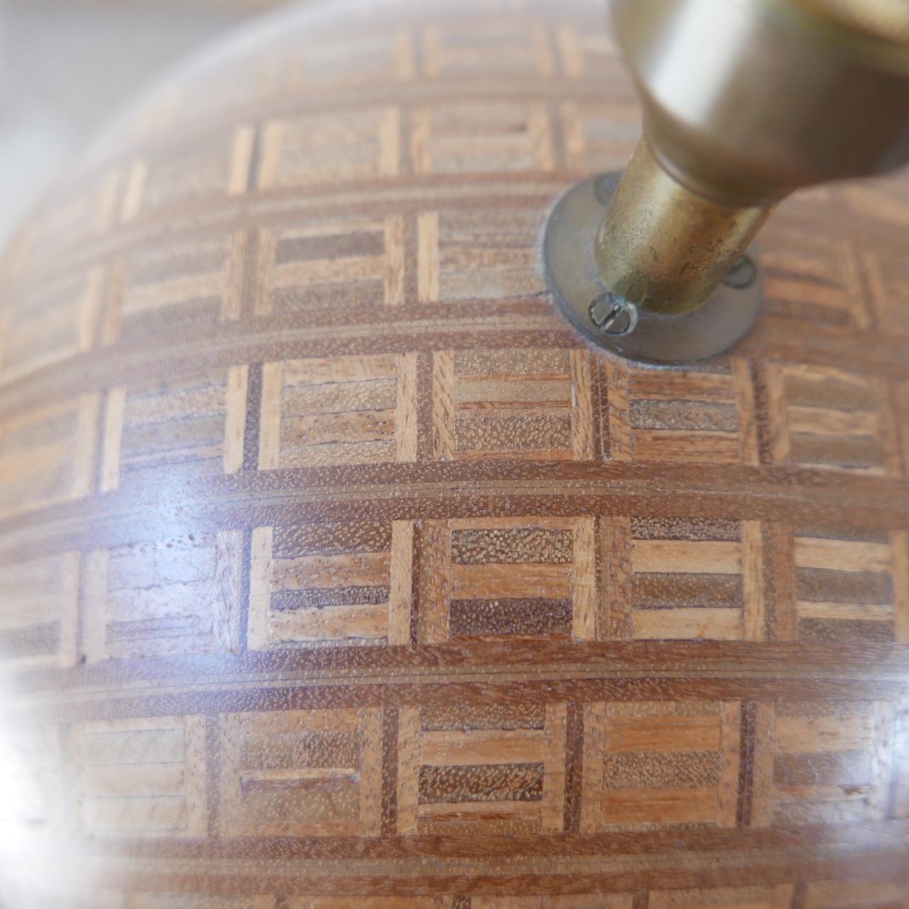 Danish Midcentury Wooden Globe Table Lamp by Dyrlund In Excellent Condition For Sale In London, GB