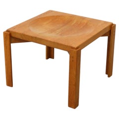 Mesa danesa de mediados de siglo Yngve Ekström para Dansk Mesa de roble macizo con tablero reversible