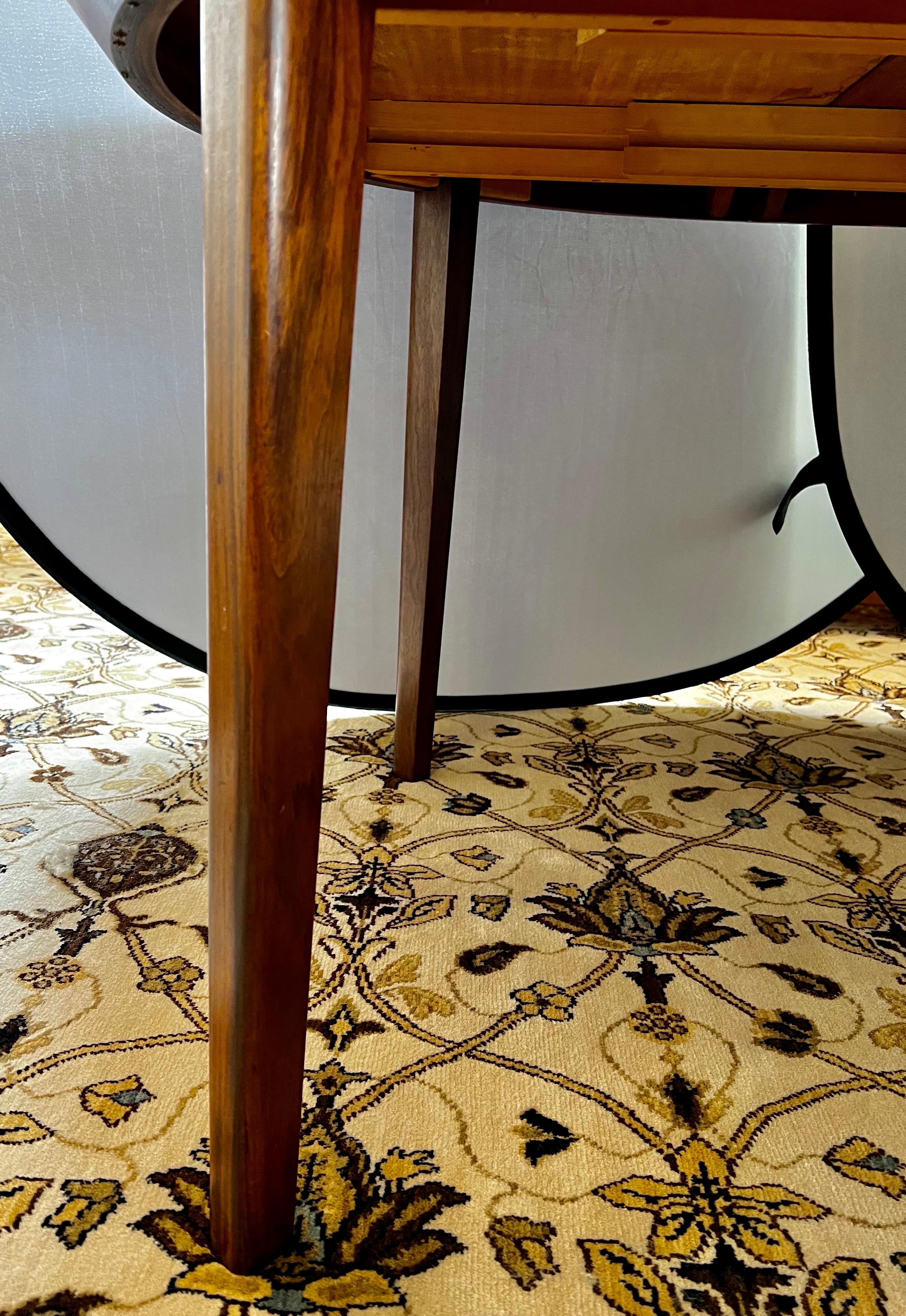 Mid-20th Century Danish Mid Modern Ole Hald for Gudme Mobelfabrik Extendable Dining Table