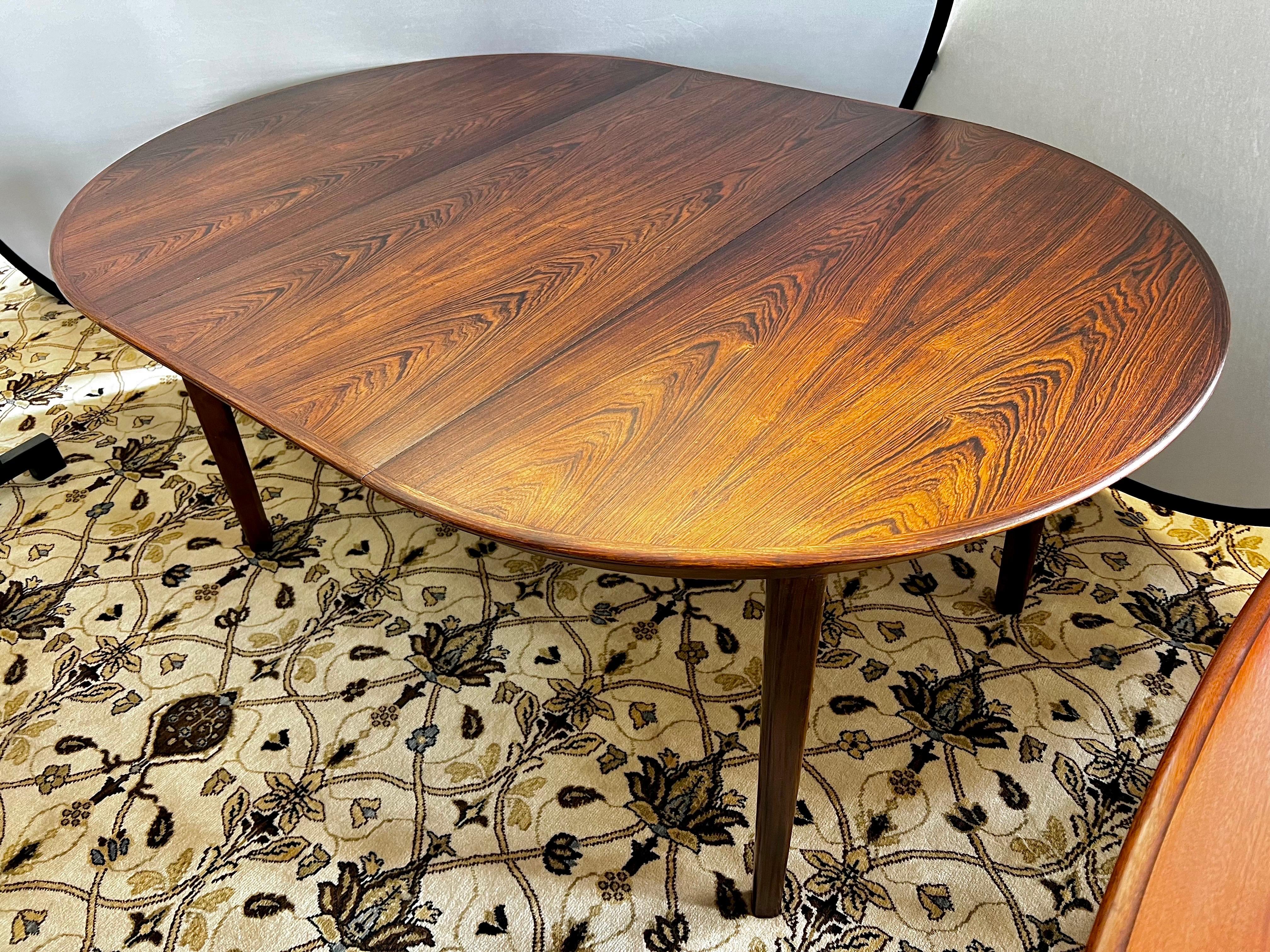 Teak Danish Mid Modern Ole Hald for Gudme Mobelfabrik Extendable Dining Table