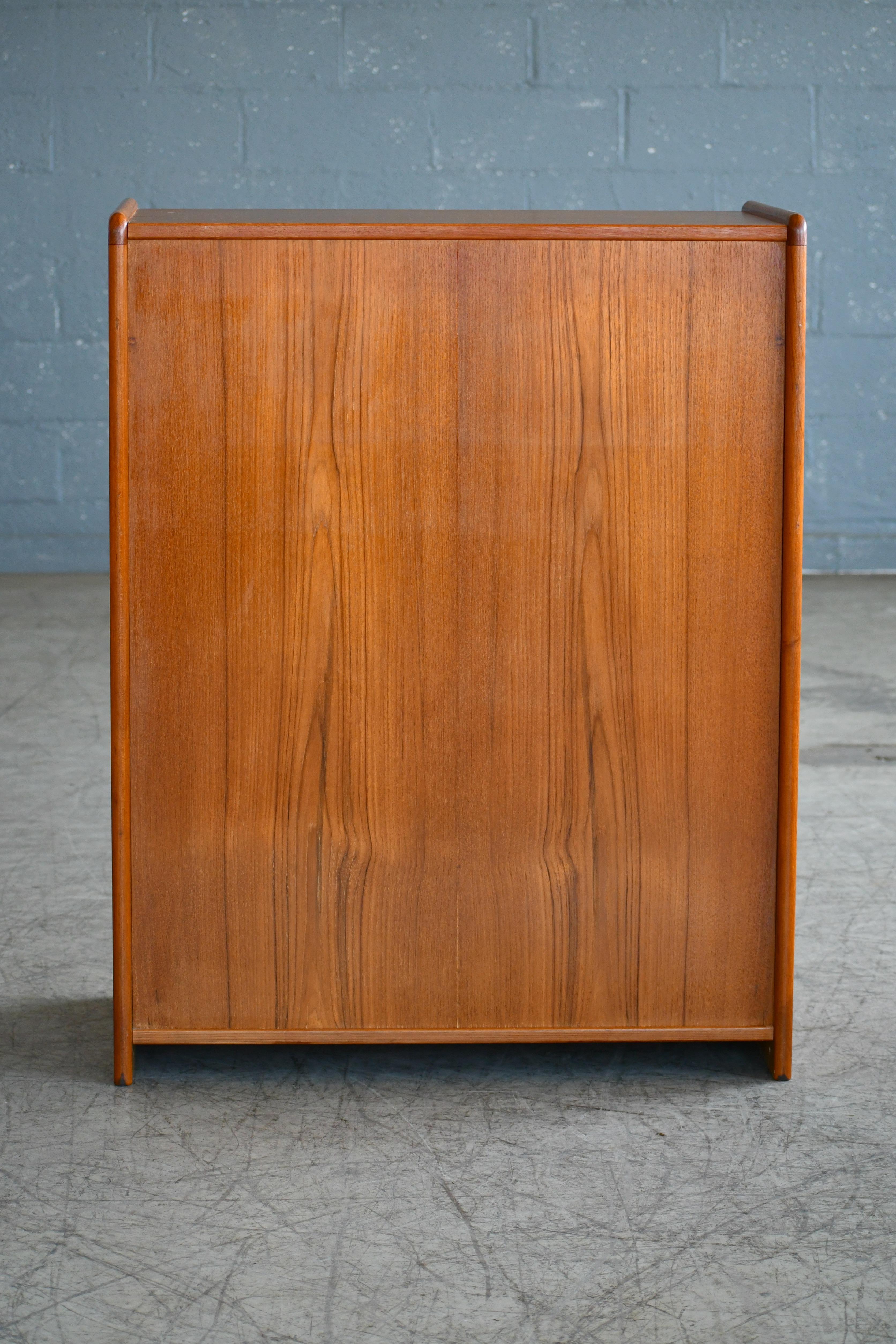 Danish Midcentury 1960s Tall Teak Dresser or Chest of Drawers 4