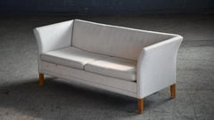 Danish Midcentury 2 1/2 Seat Sofa Grete Jalk Style with Teak Legs