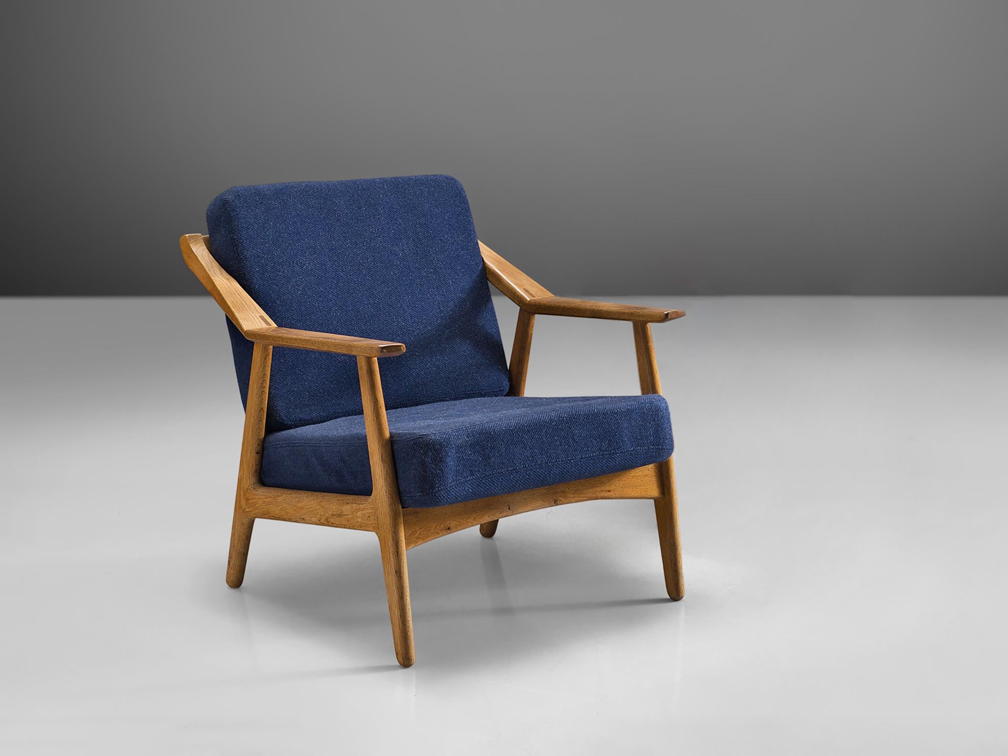 Dänischer Midcentury-Sessel aus massiver Eiche  (Moderne der Mitte des Jahrhunderts) im Angebot