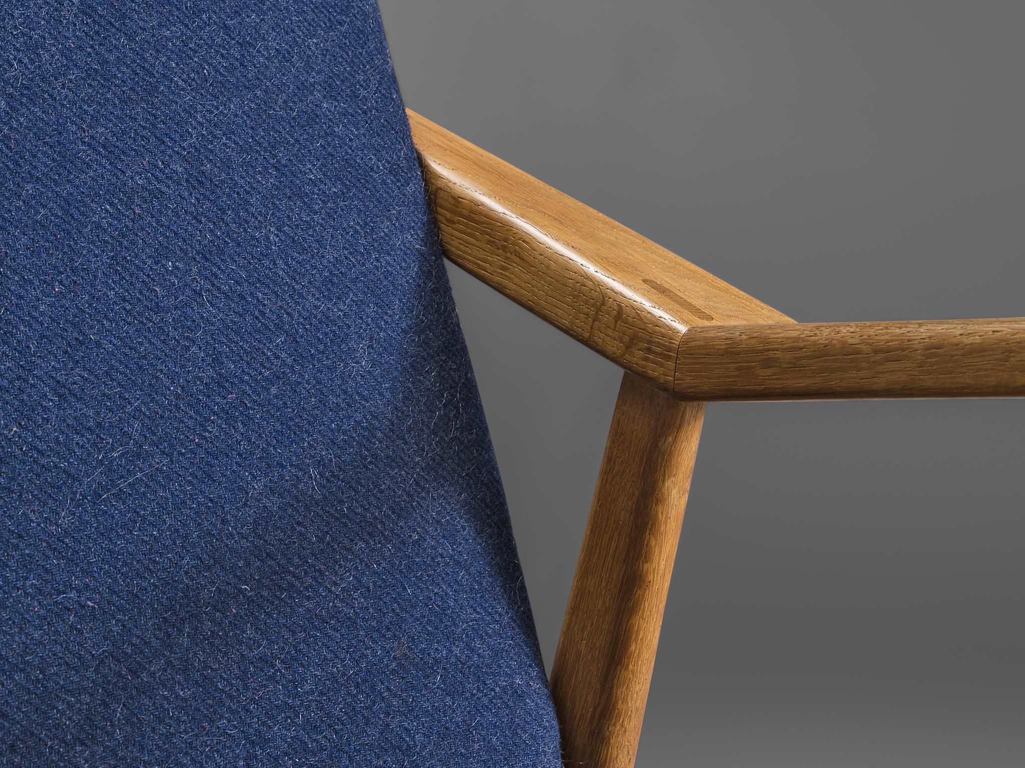 Mid-Century Modern Danish Midcentury Armchair in Solid Oak  For Sale