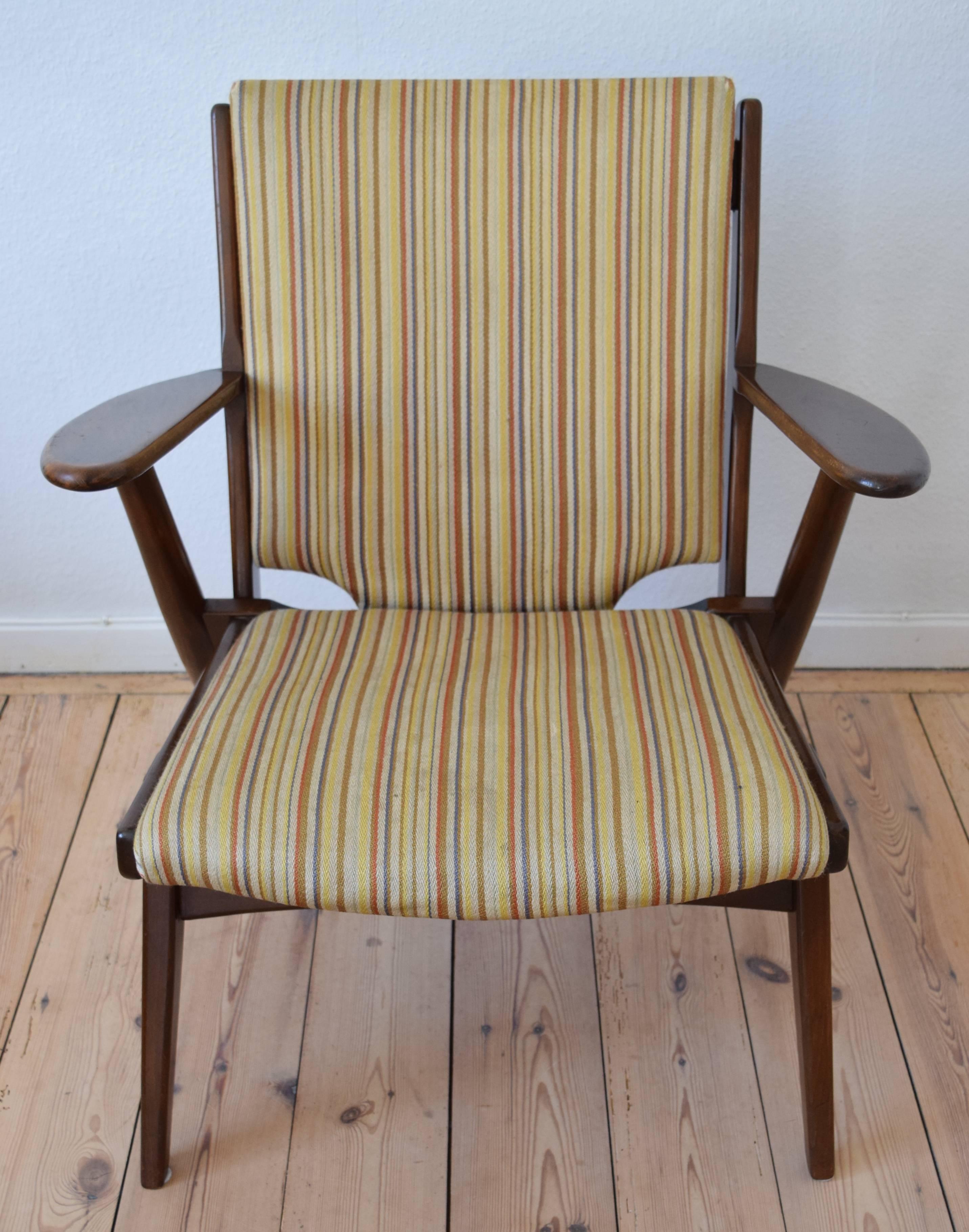 Danish Midcentury Arne Wahl Iversen nr.14 Lounge Chair, 1955 4