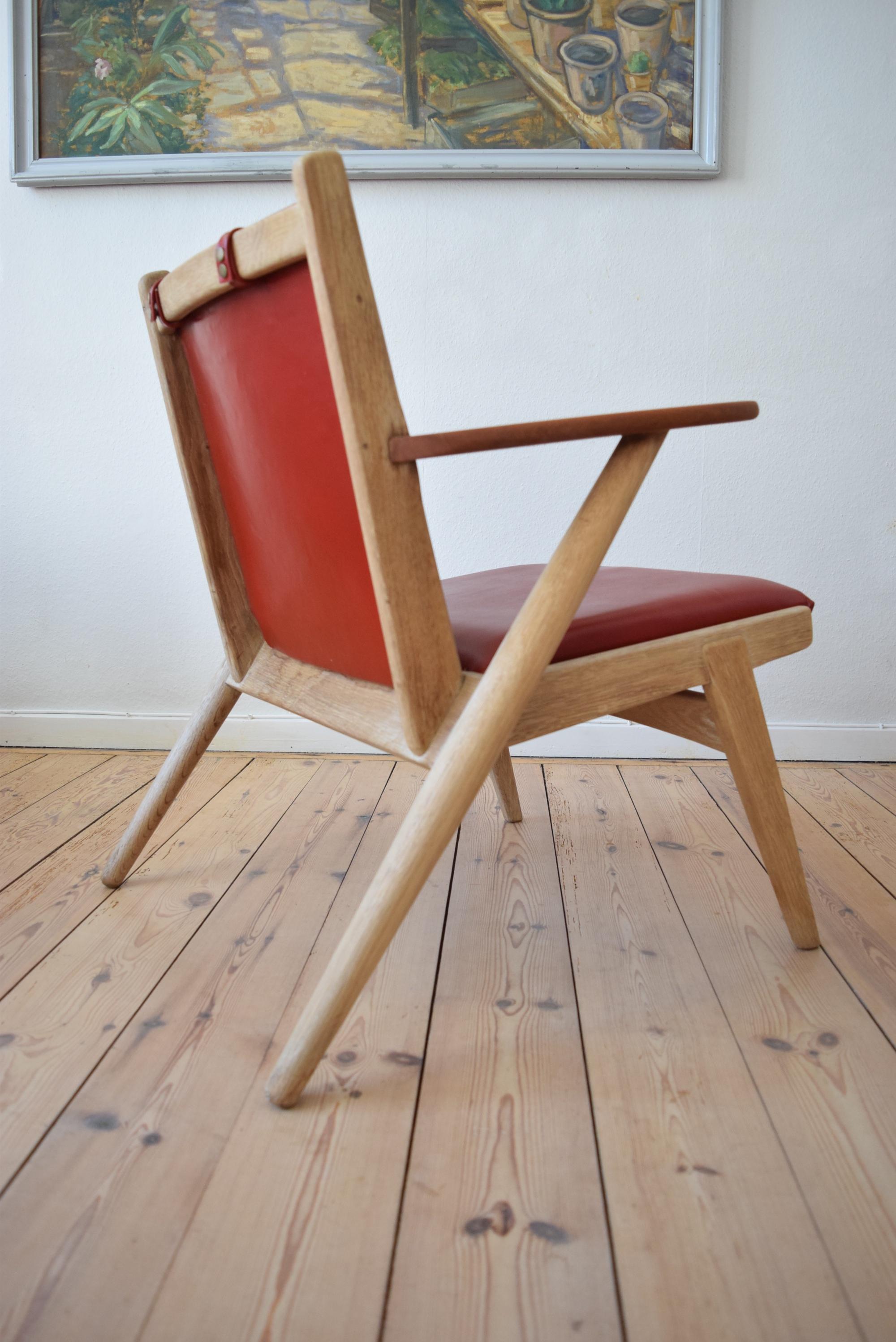 Danish Midcentury Arne Wahl Iversen Nr.14 Lounge Chair, 1955 5