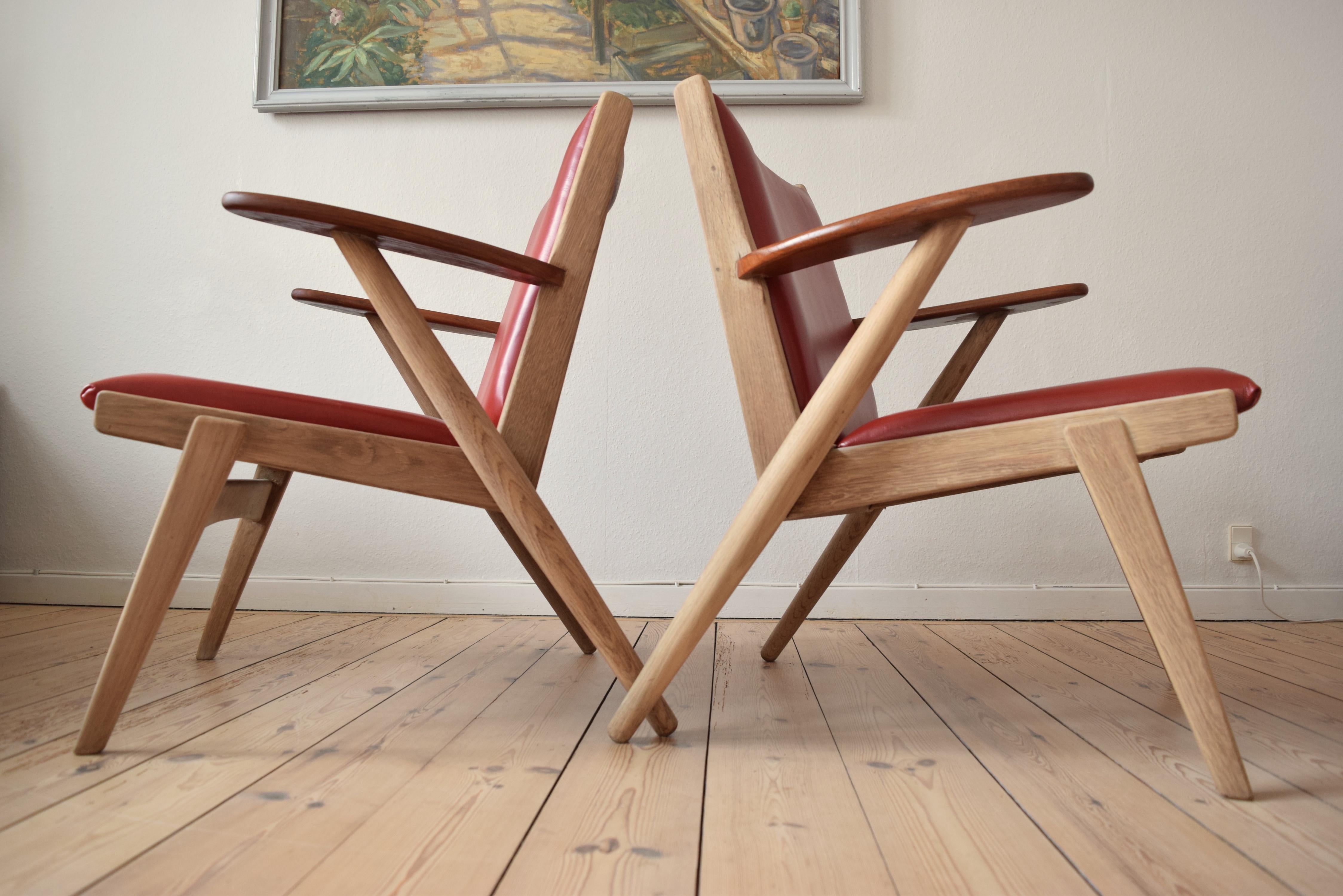 Danish Midcentury Arne Wahl Iversen Nr.14 Lounge Chair, 1955 7