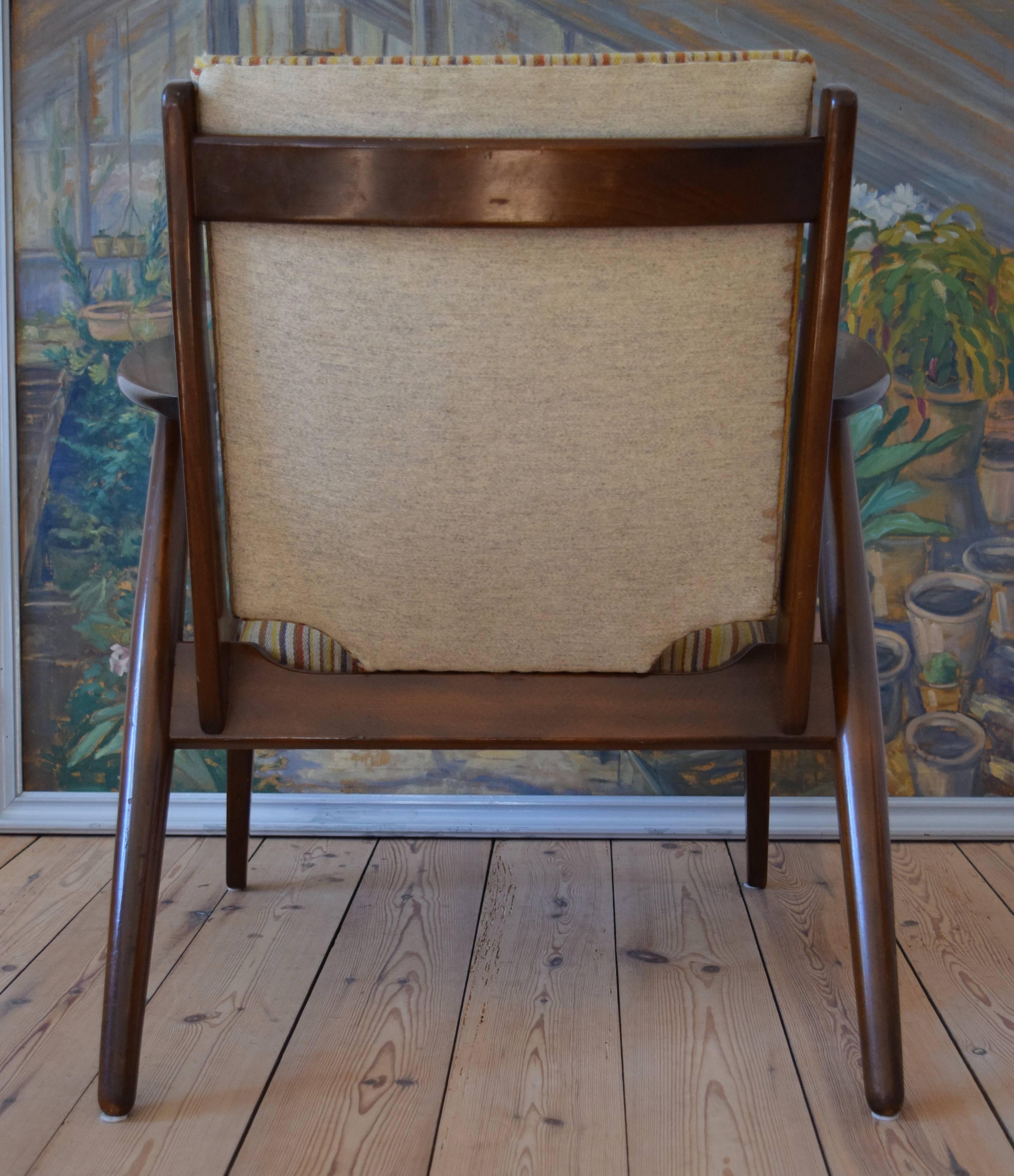 Danish Midcentury Arne Wahl Iversen nr.14 Lounge Chair, 1955 1