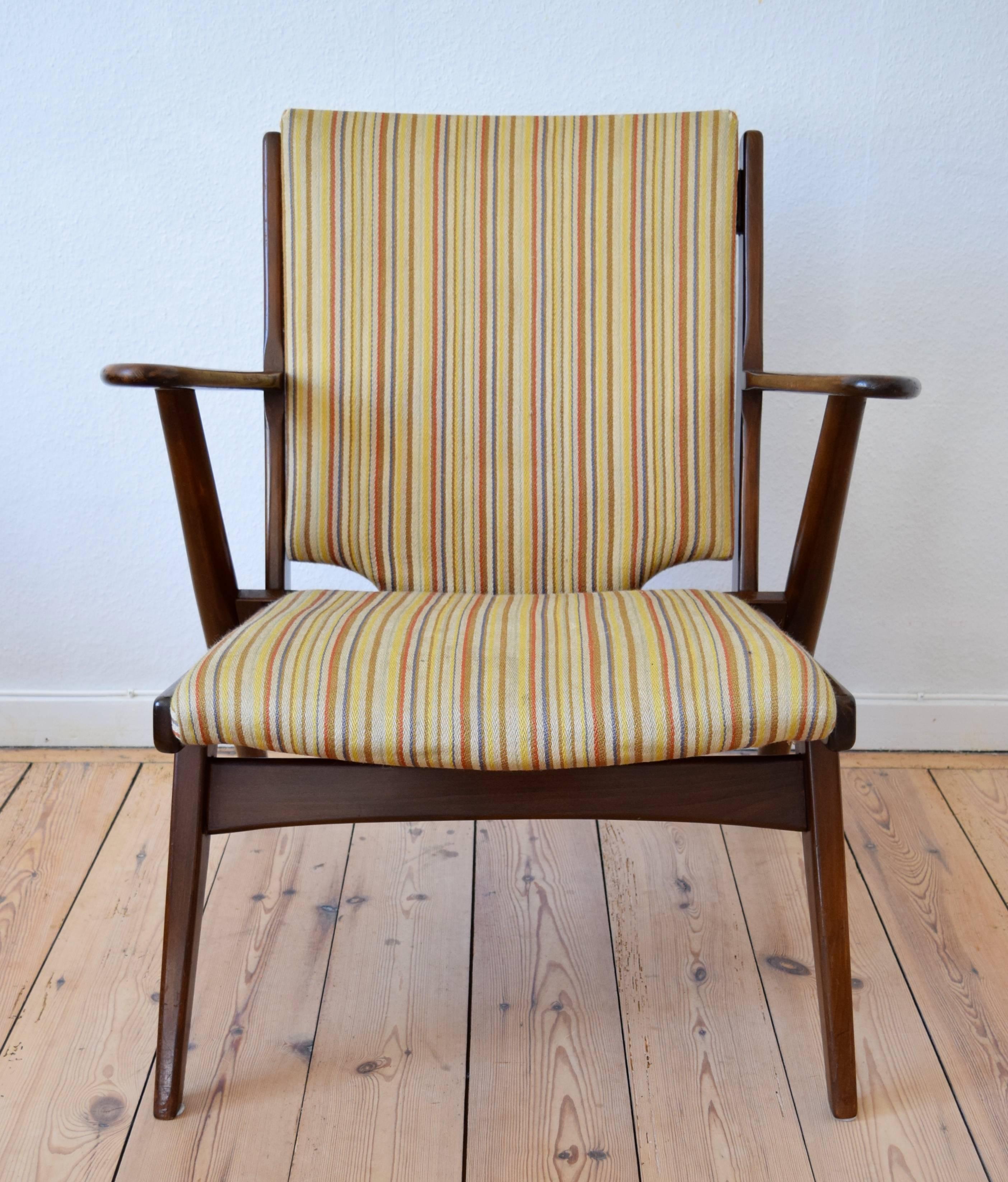 Danish Midcentury Arne Wahl Iversen nr.14 Lounge Chair, 1955 3