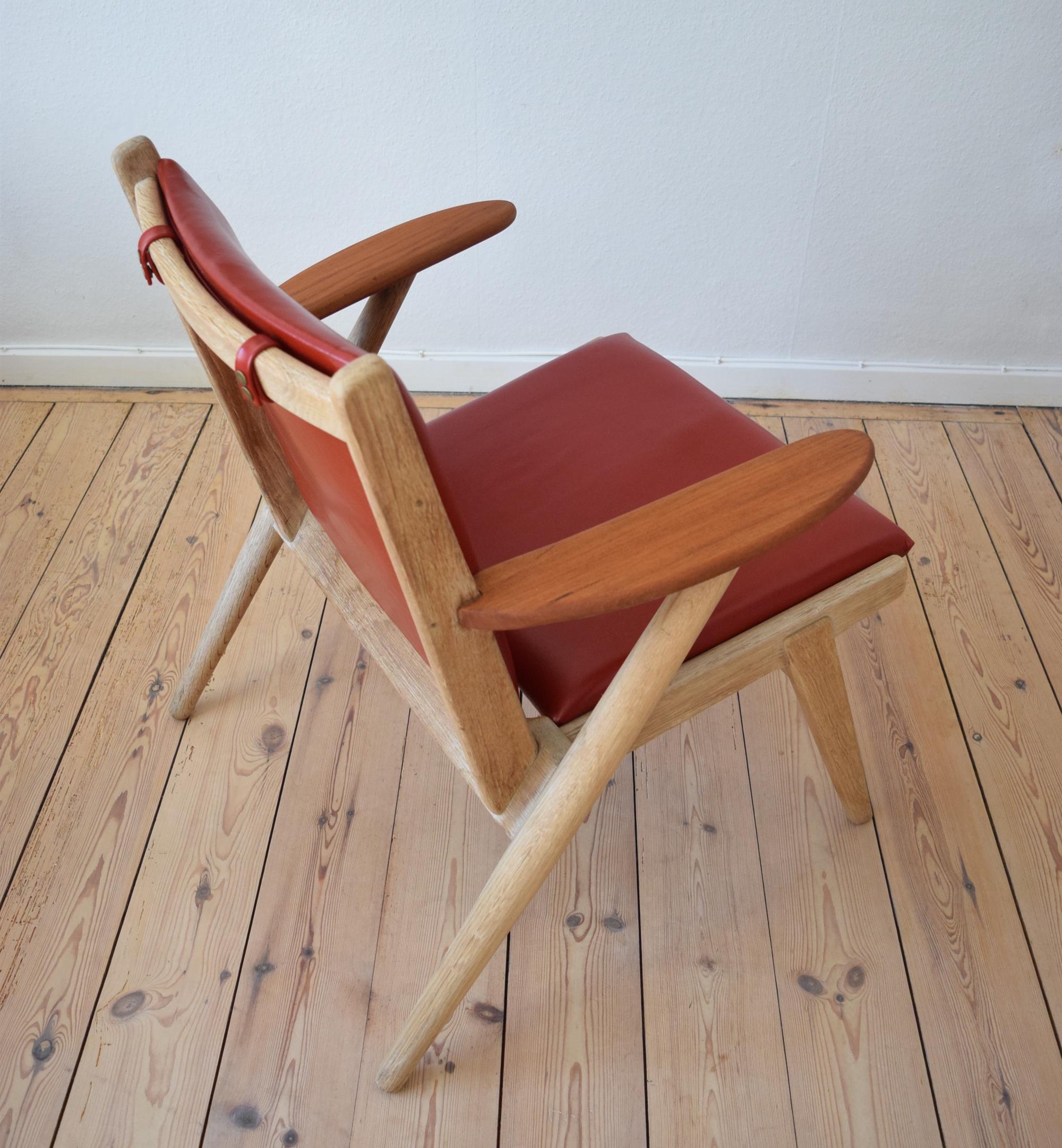 Danish Midcentury Arne Wahl Iversen Nr.14 Lounge Chair, 1955 3