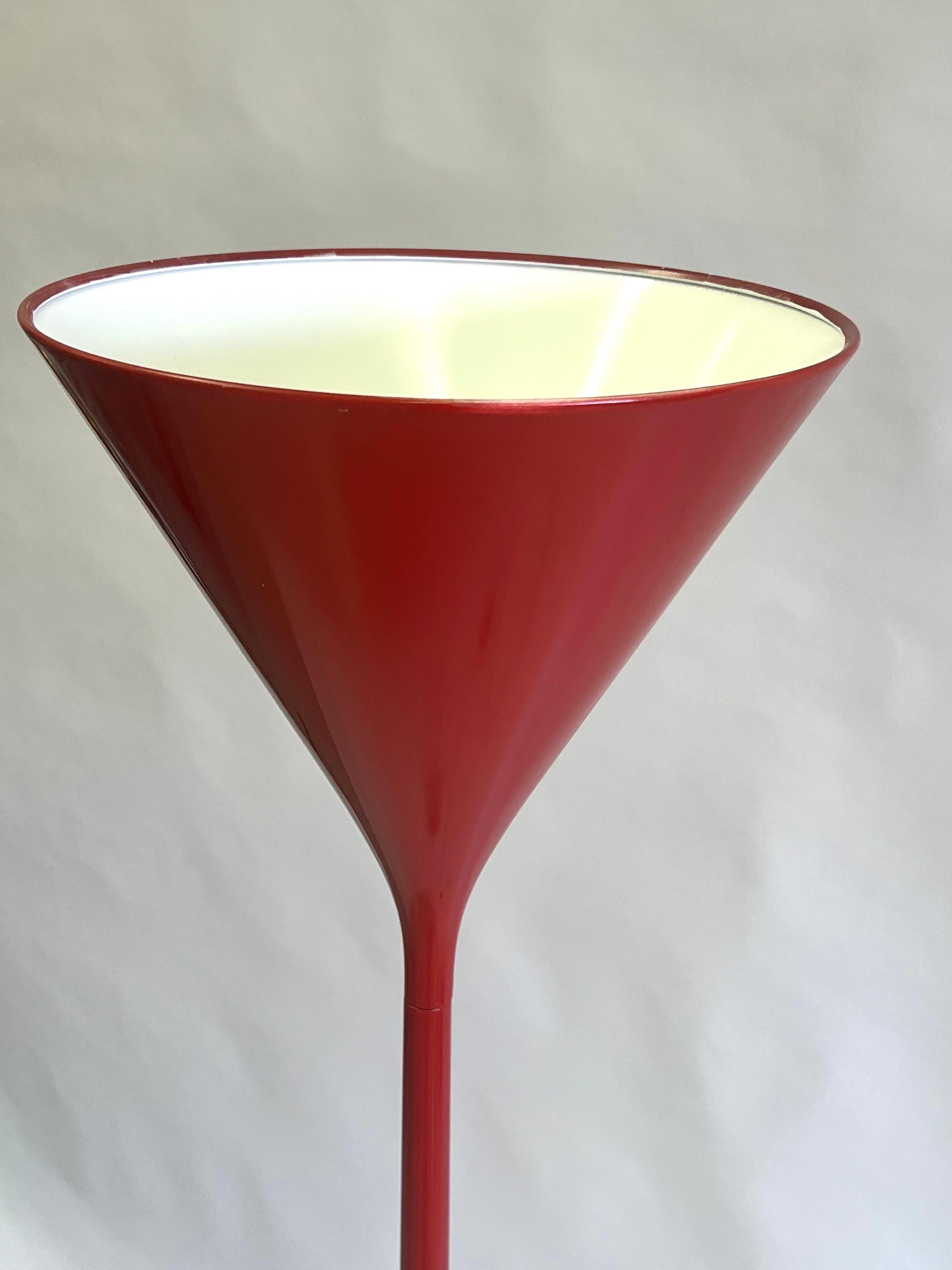 Smaltato Lampada da terra danese in stile Midcentury / Art Déco Luminator Attr. a Fog and Morup in vendita