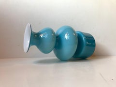 Danish Midcentury Baby Blue 'Carnaby' Vase by Per Lütken for Holmegaard, 1960s