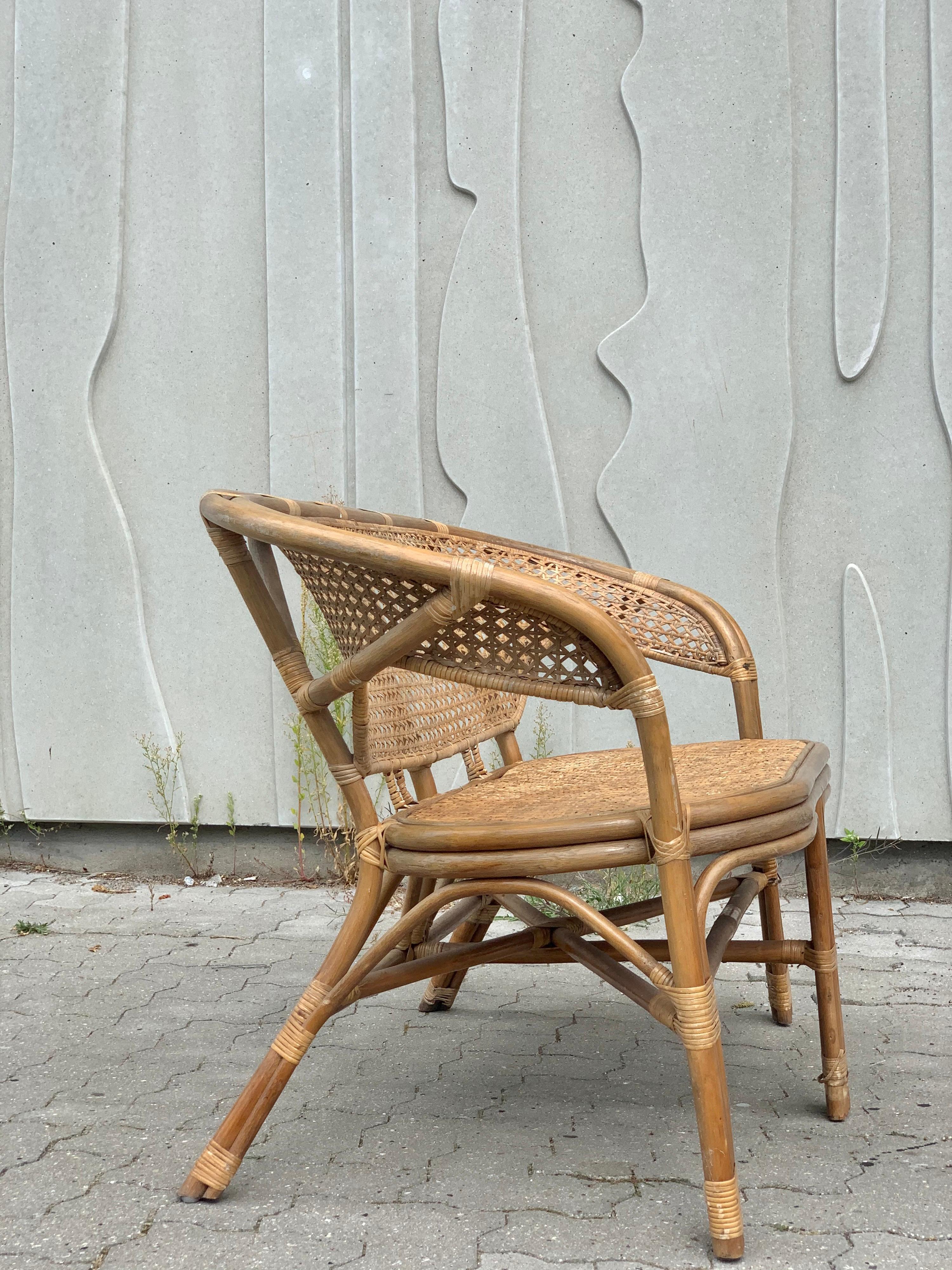 Danish Midcentury Bamboo Sofa, 1960s For Sale 6