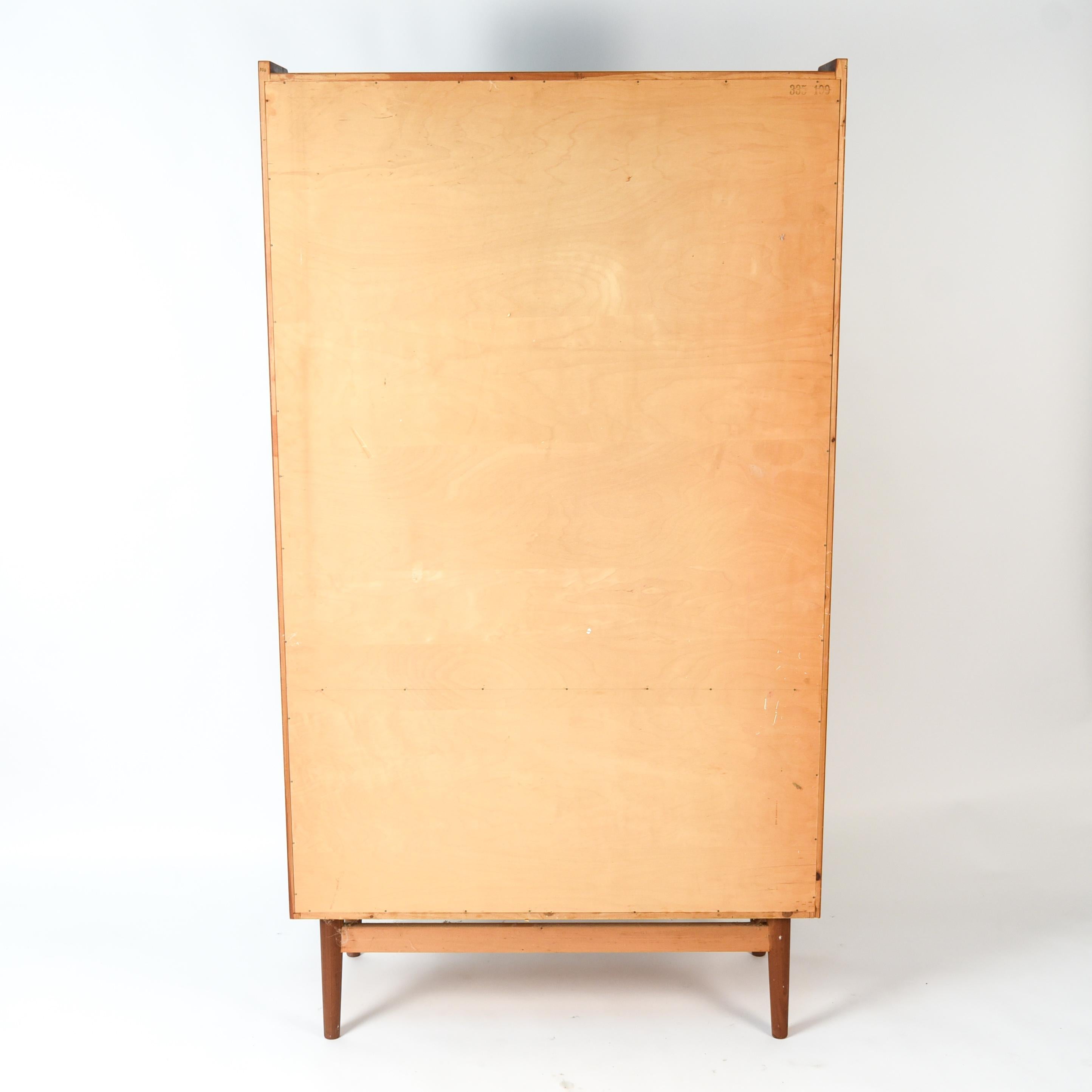 Danish Midcentury Bookcase or Secretary in Teak by Johannes Sorth In Good Condition In Norwalk, CT