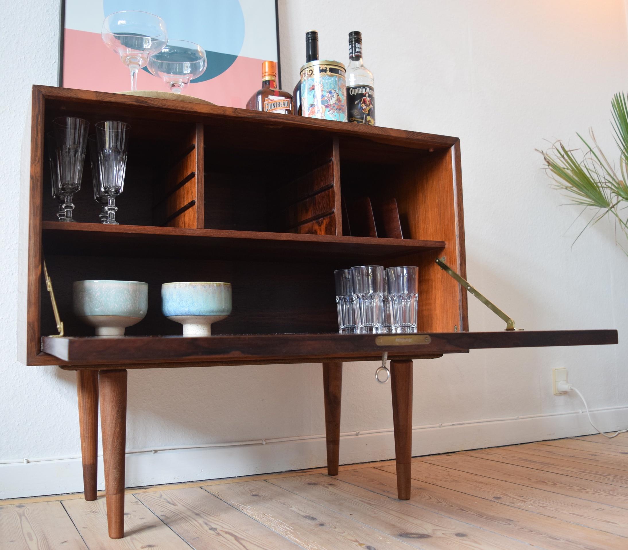 Danish Midcentury Cado Rosewood Bar Cabinet by Poul Cadovius, 1965 In Good Condition In Nyborg, DK