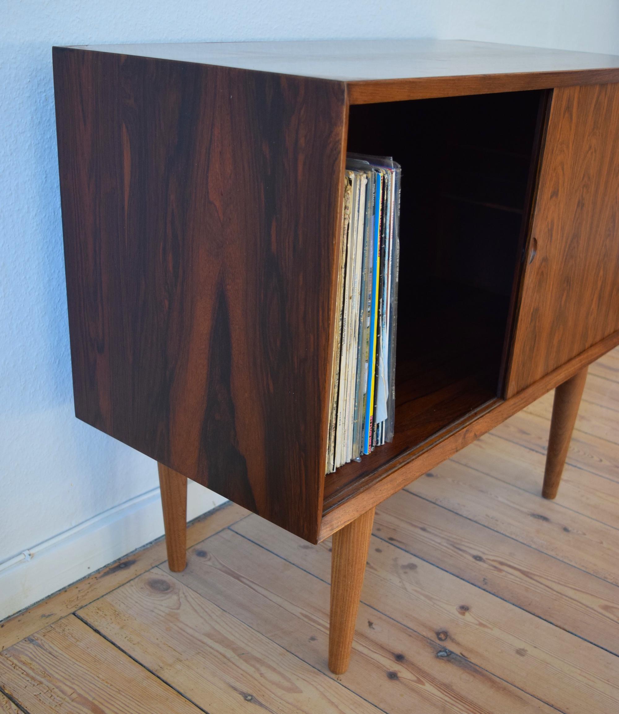 Danish Midcentury Cado Rosewood Bar/LP Record Cabinet by Poul Cadovius, 1965 6