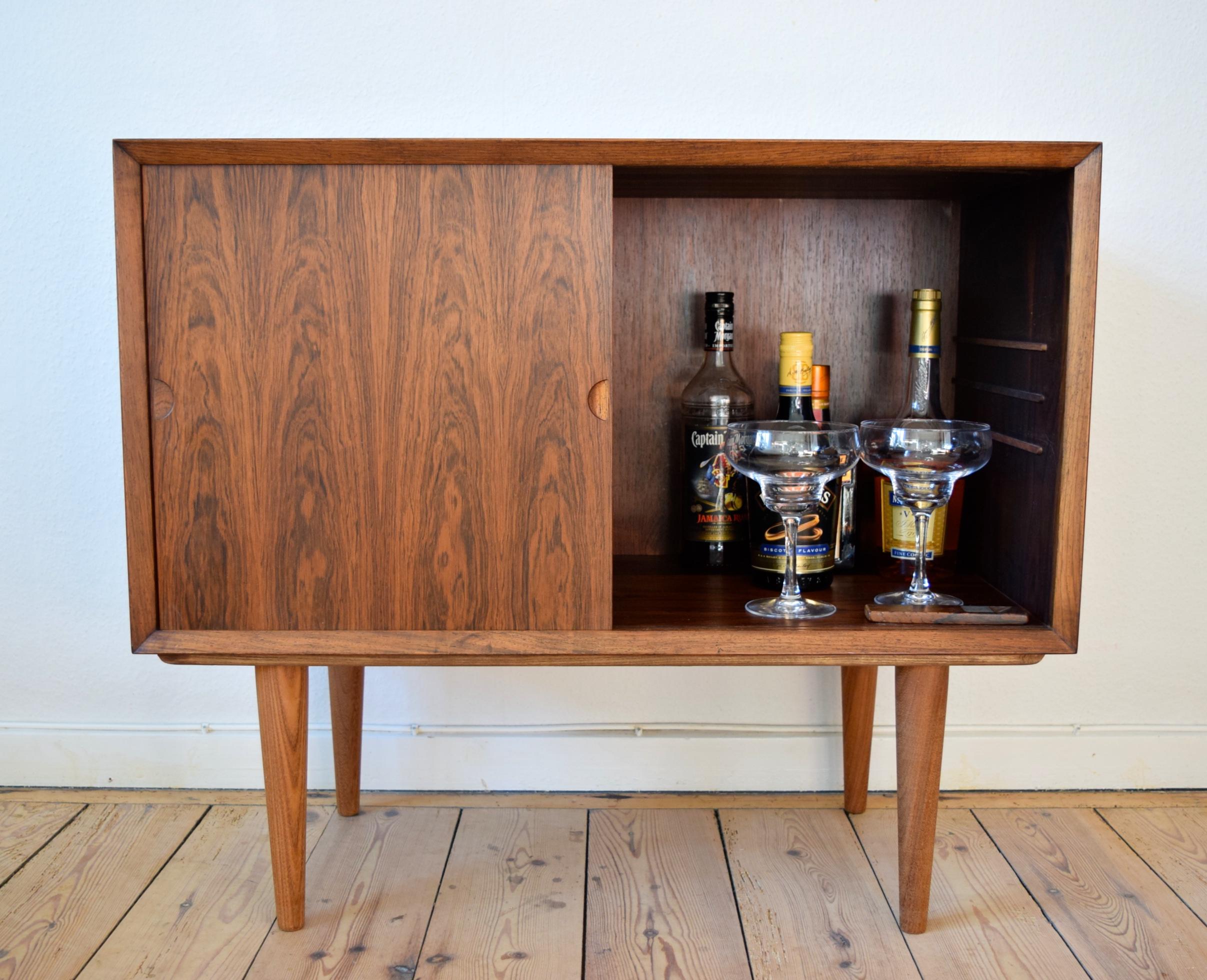 Mid-Century Modern Danish Midcentury Cado Rosewood Bar/LP Record Cabinet by Poul Cadovius, 1965