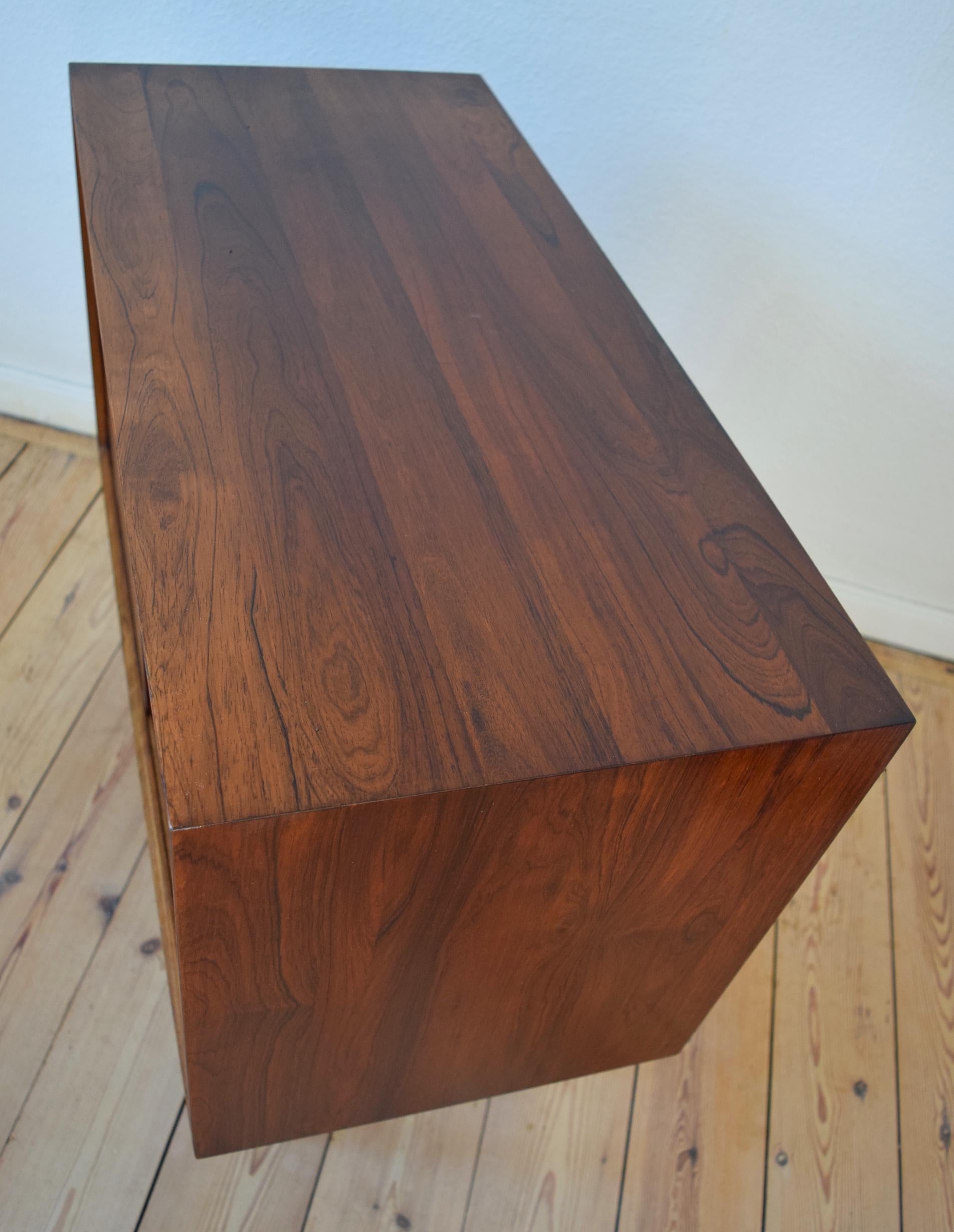 Danish Midcentury Cado Rosewood Bar/LP Record Cabinet by Poul Cadovius, 1965 10
