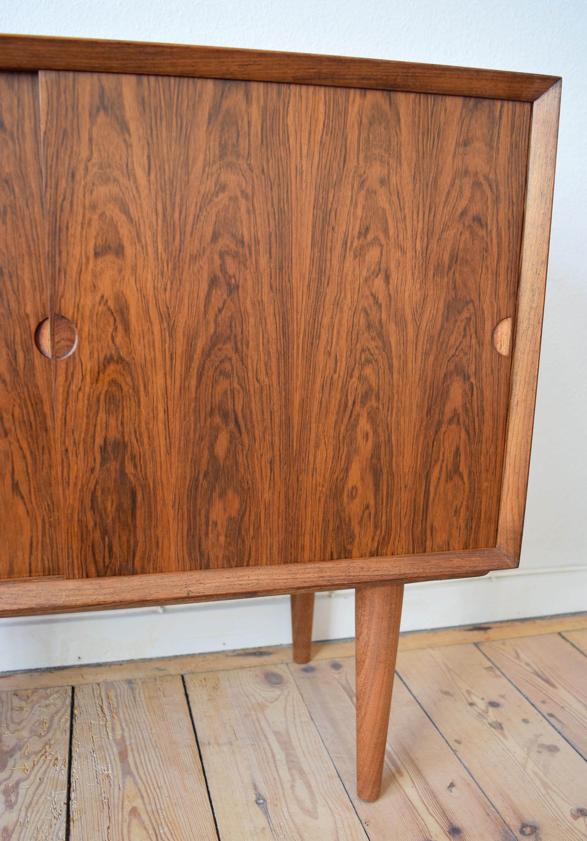 Danish Midcentury Cado Rosewood Bar/LP Record Cabinet by Poul Cadovius, 1965 In Good Condition In Nyborg, DK