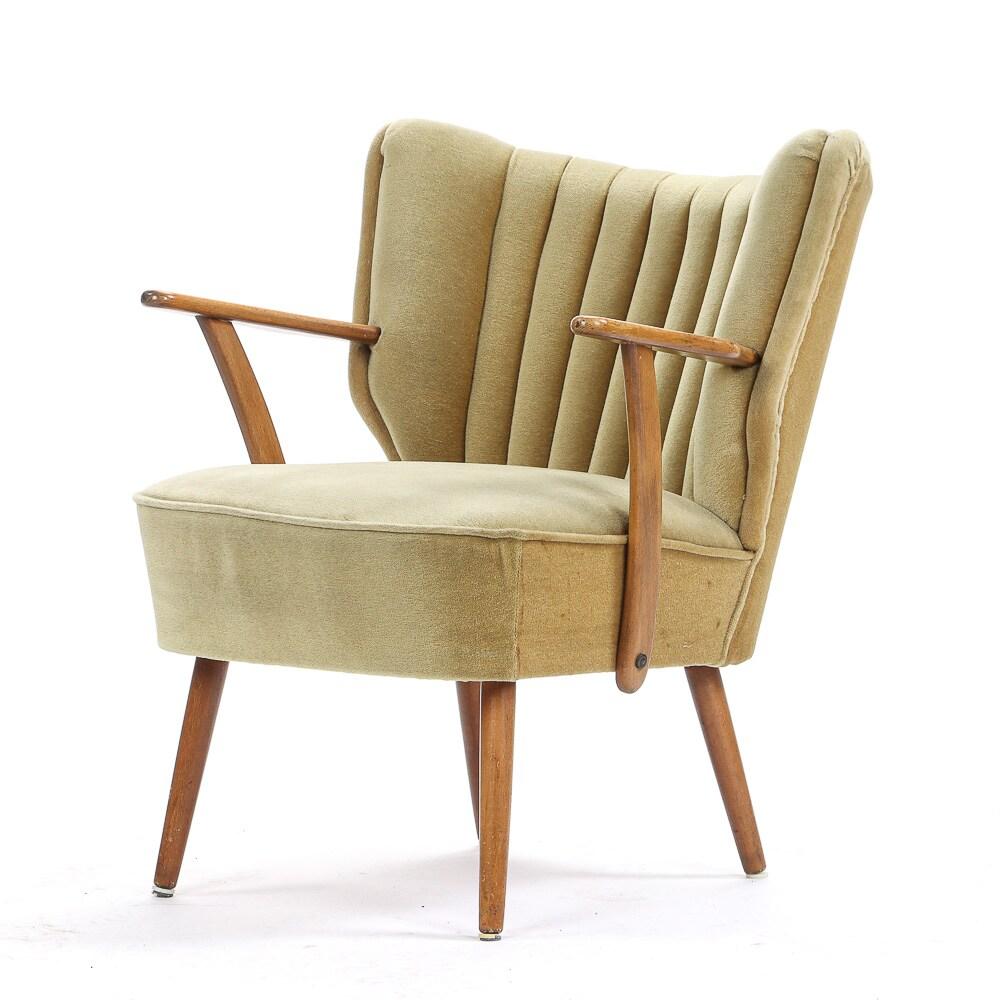 Scandinavian Modern Danish Midcentury Cocktail Lounge Chair, 1950's For Sale