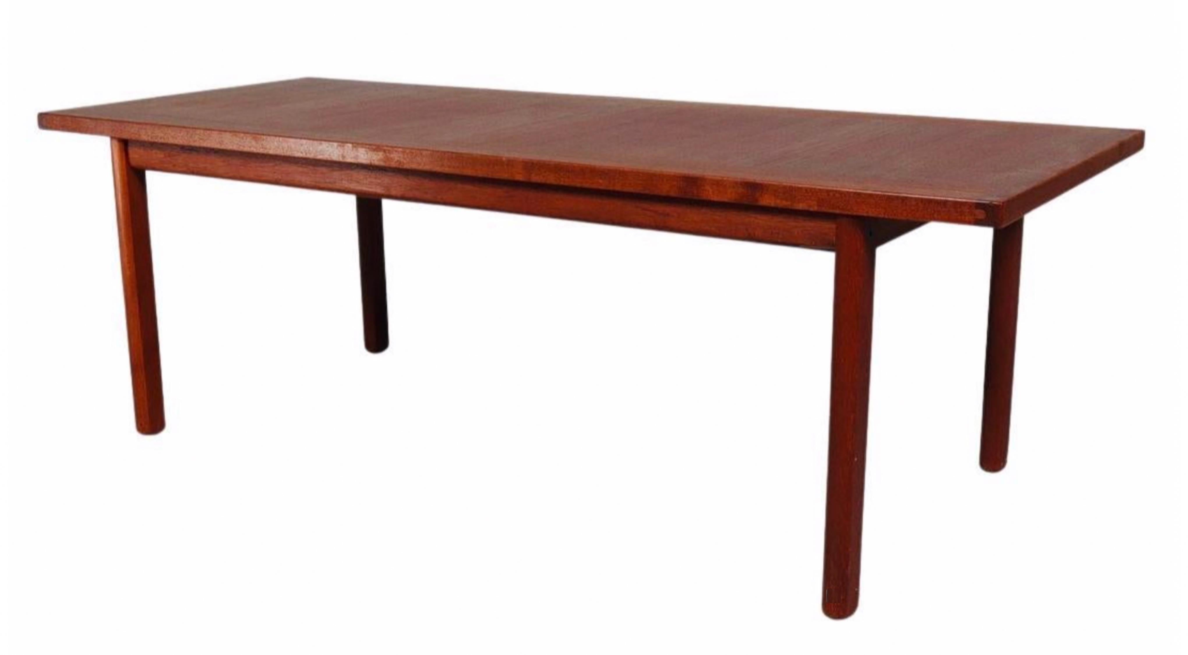 Elegant and beautiful Danish midcentury coffee table in teak.

Gently and expertly refinished to excellent condition.

NielsenClassics delivers the absolute highest quality of vintage Danish and Scandinavian midcentury classics. All our furniture is